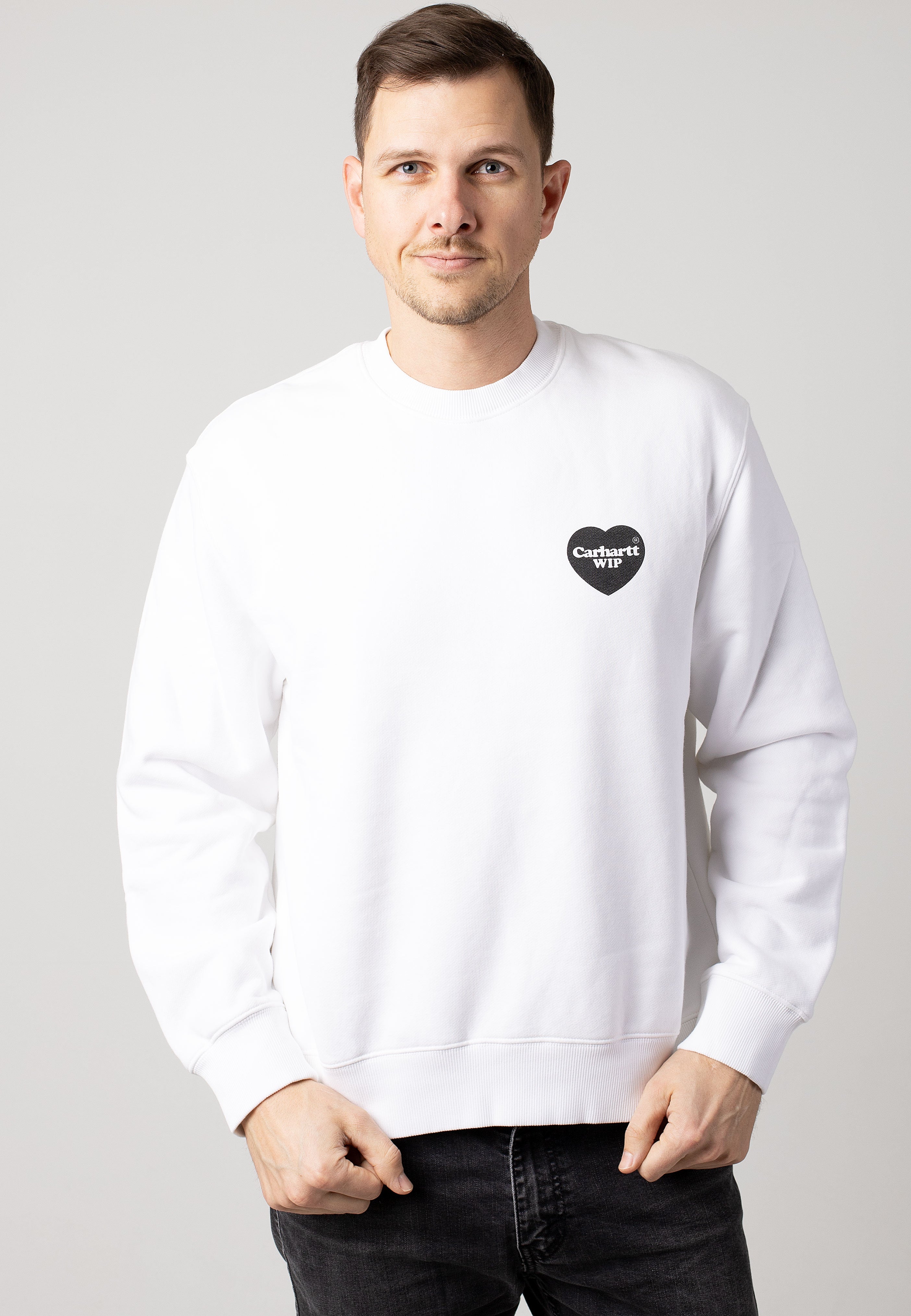 Carhartt WIP - Heart Bandana Stone Washed White/Black - Sweater | Impericon