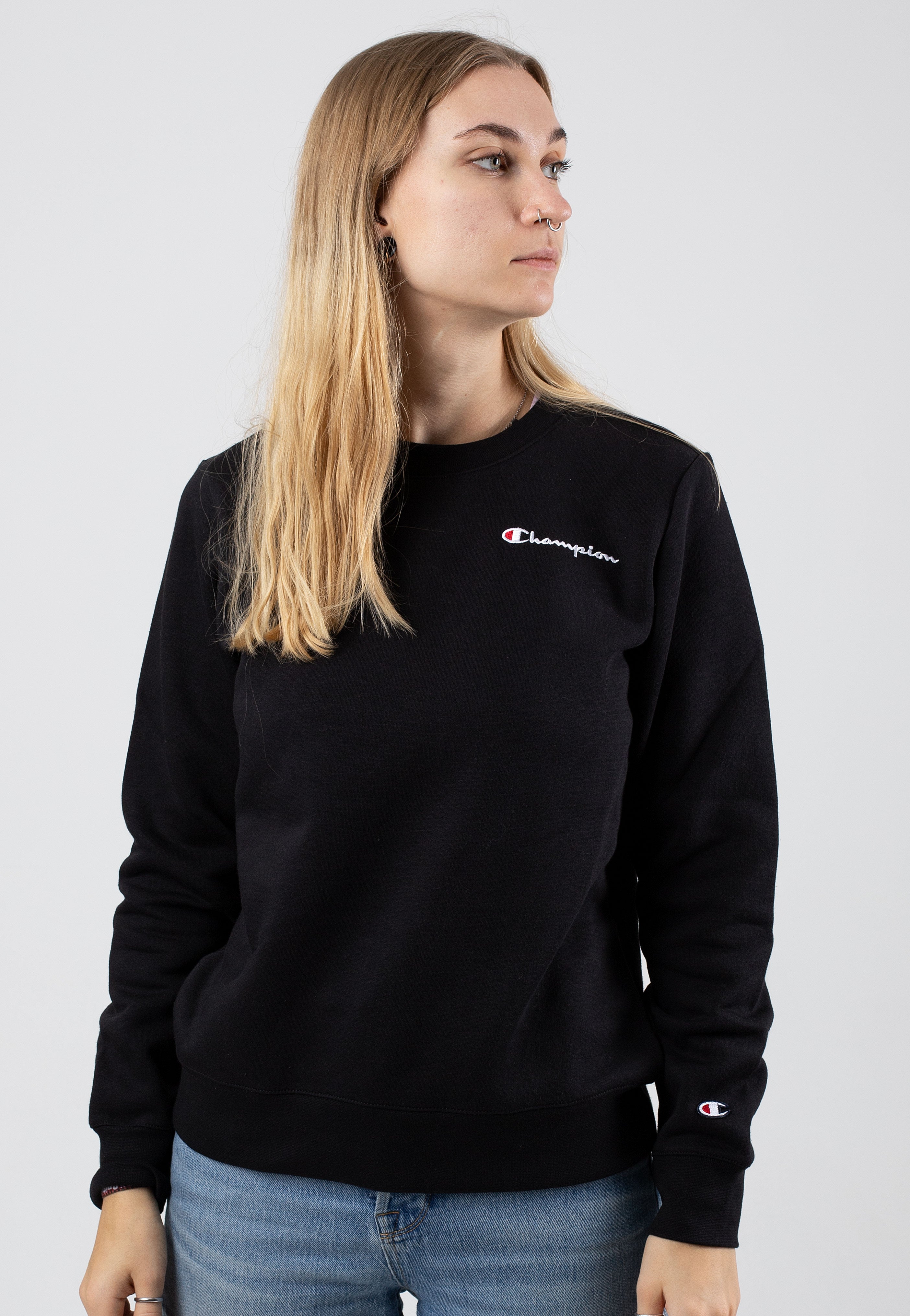 Champion women's crewneck sweatshirt hotsell