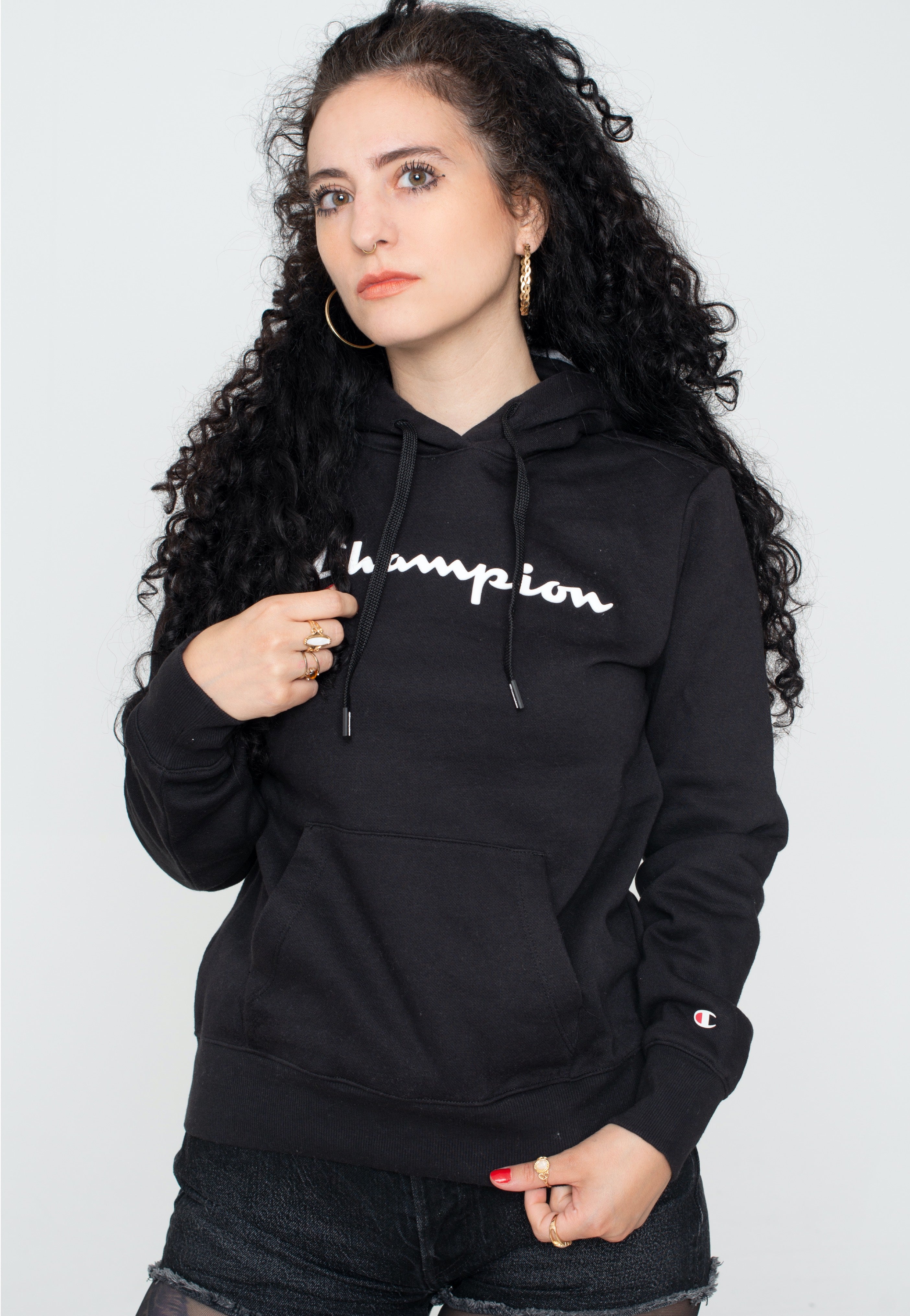 Champion women's hooded sweatshirt hotsell