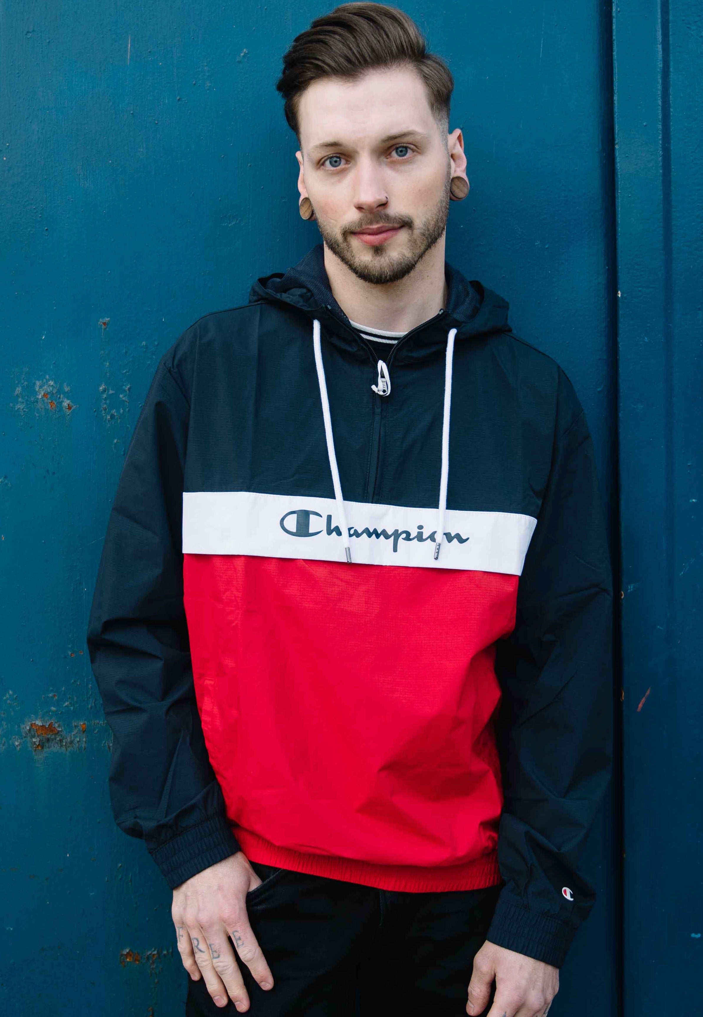 Champion windbreaker for men online