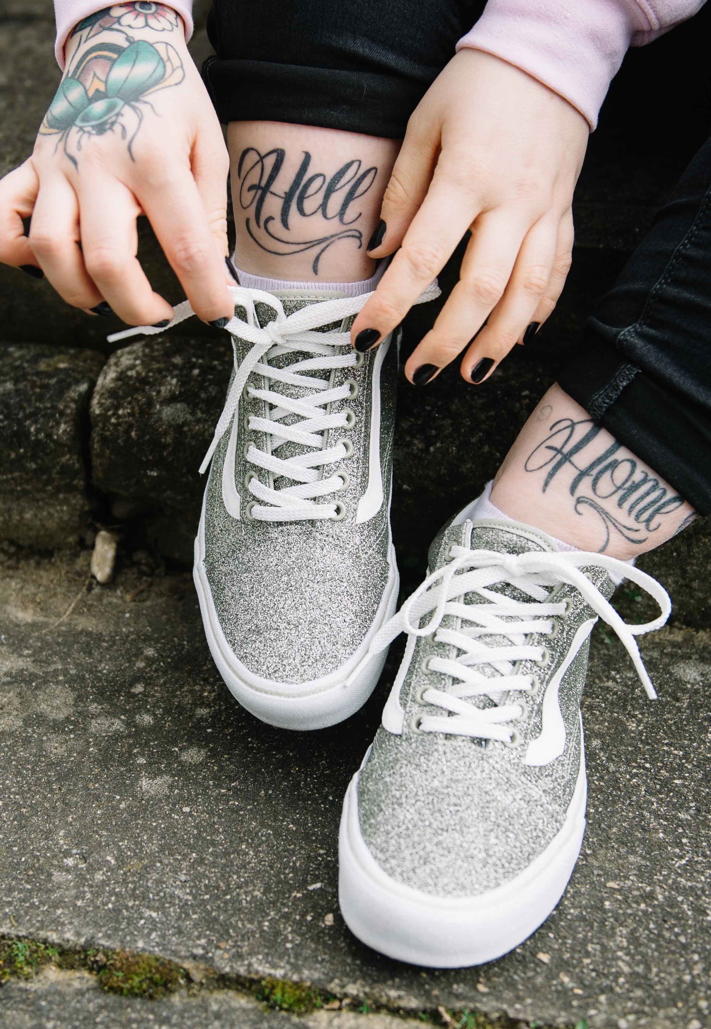 Glitter vans old skool deals