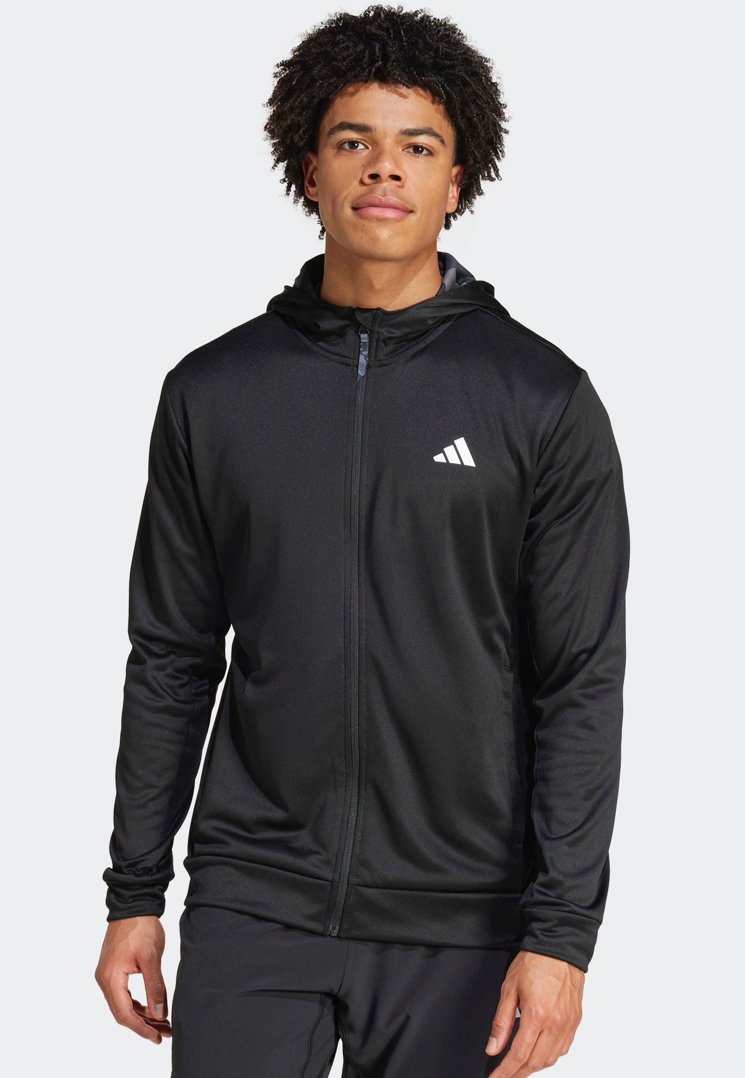 Adidas Camo Fz Hd Black Zipper