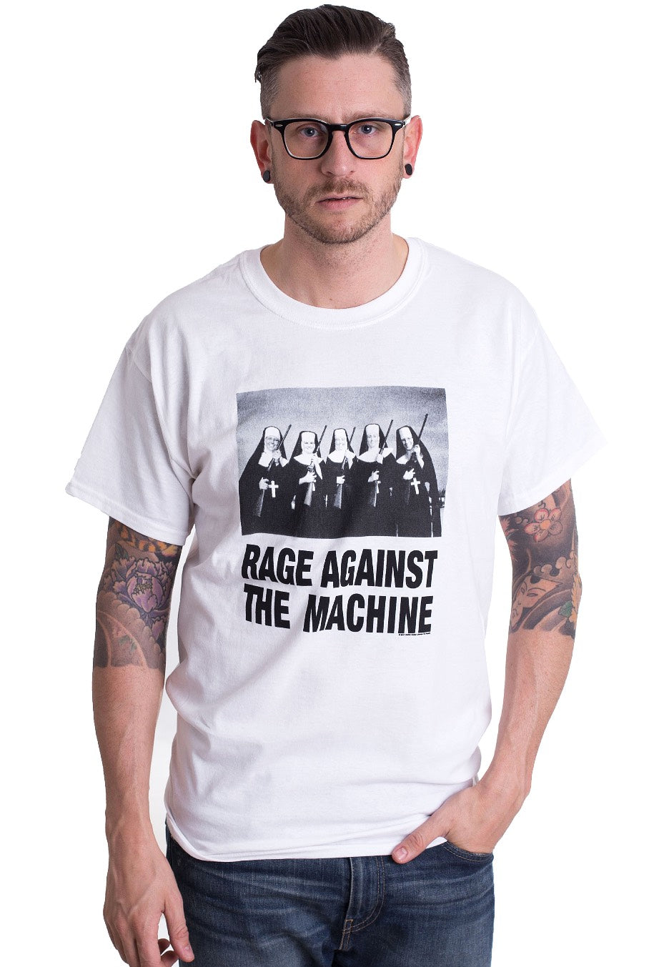 Rage Against The Machine - Nuns And Guns White - T-Shirt | Impericon