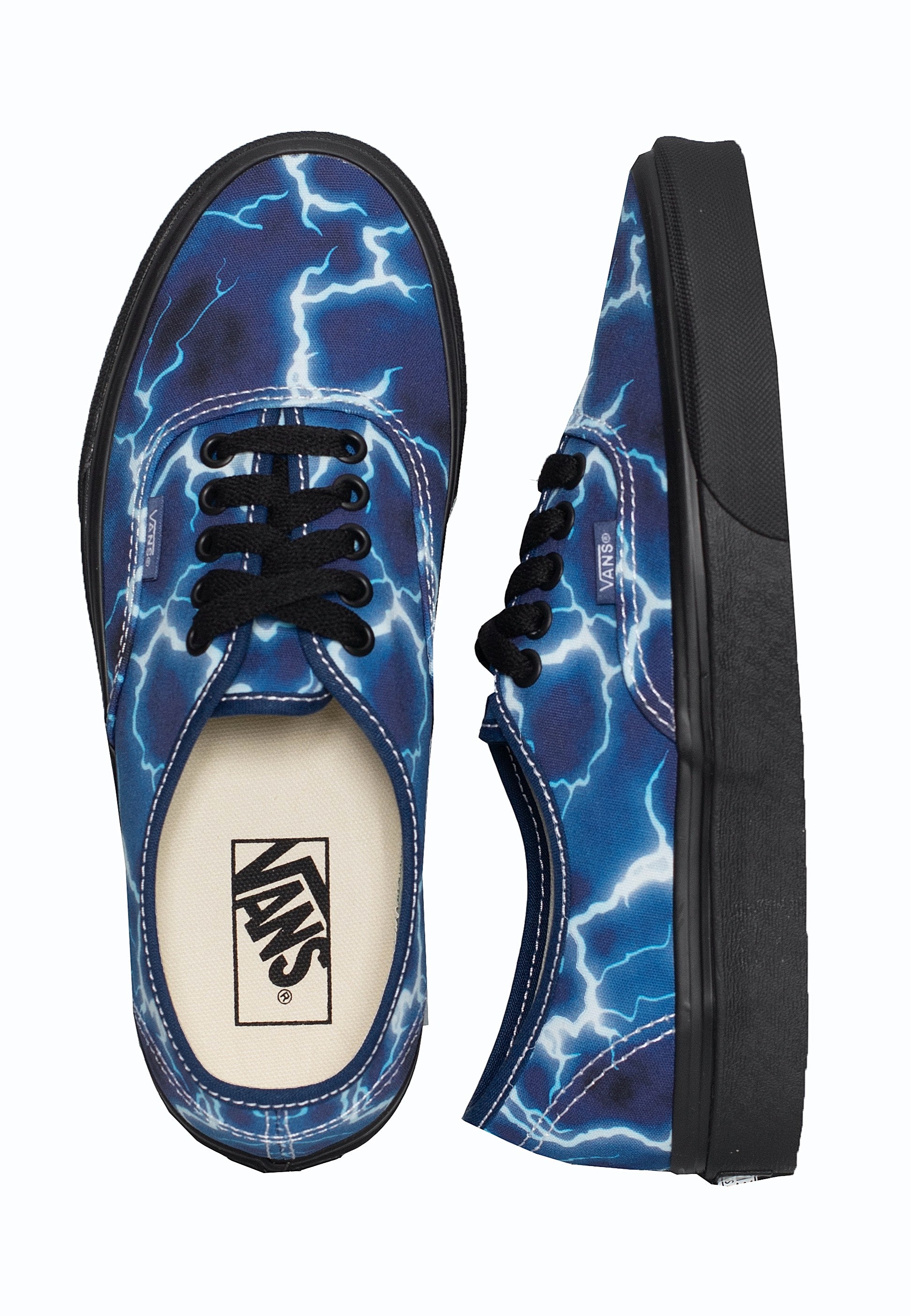 Metallic blue vans best sale