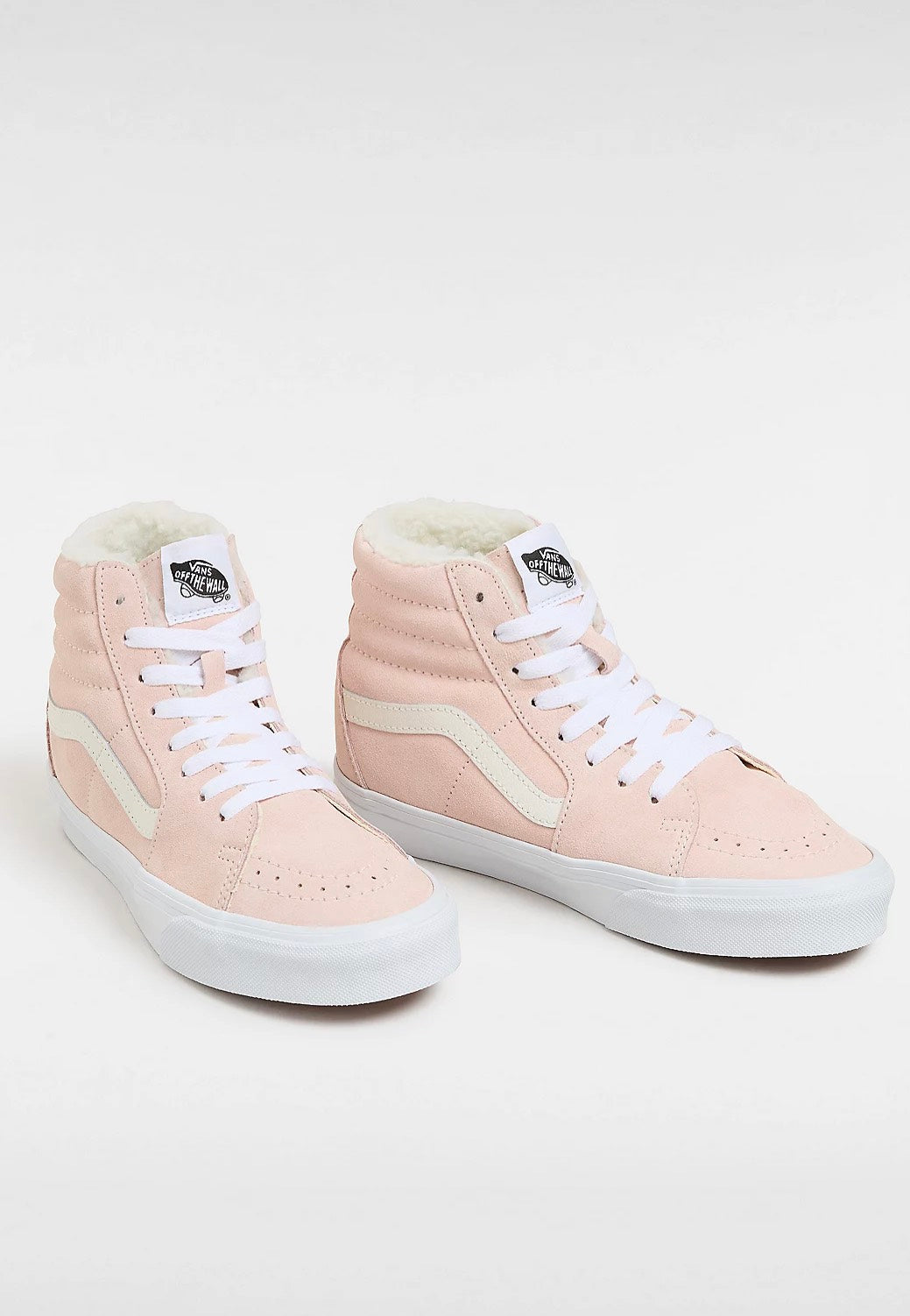 Pastel pink shops high vans