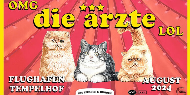 “OMG Die Ärzte LOL”: Three Spectacular Punk Shows At Tempelhof Airport In August!