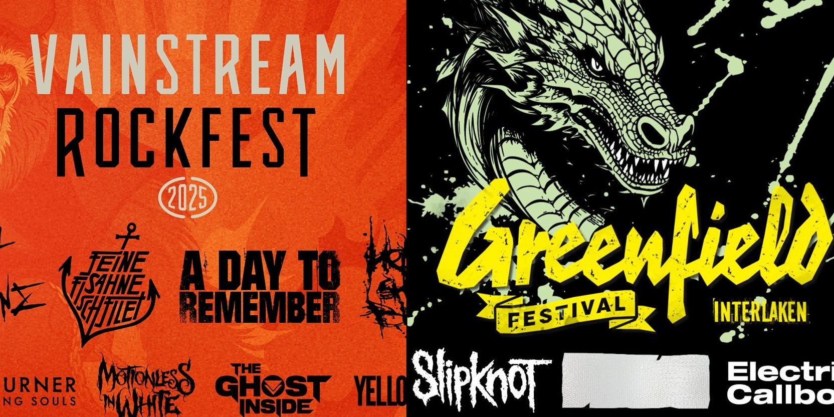 Greenfield Festival And Vainstream Rockfest: New Band Announcements!