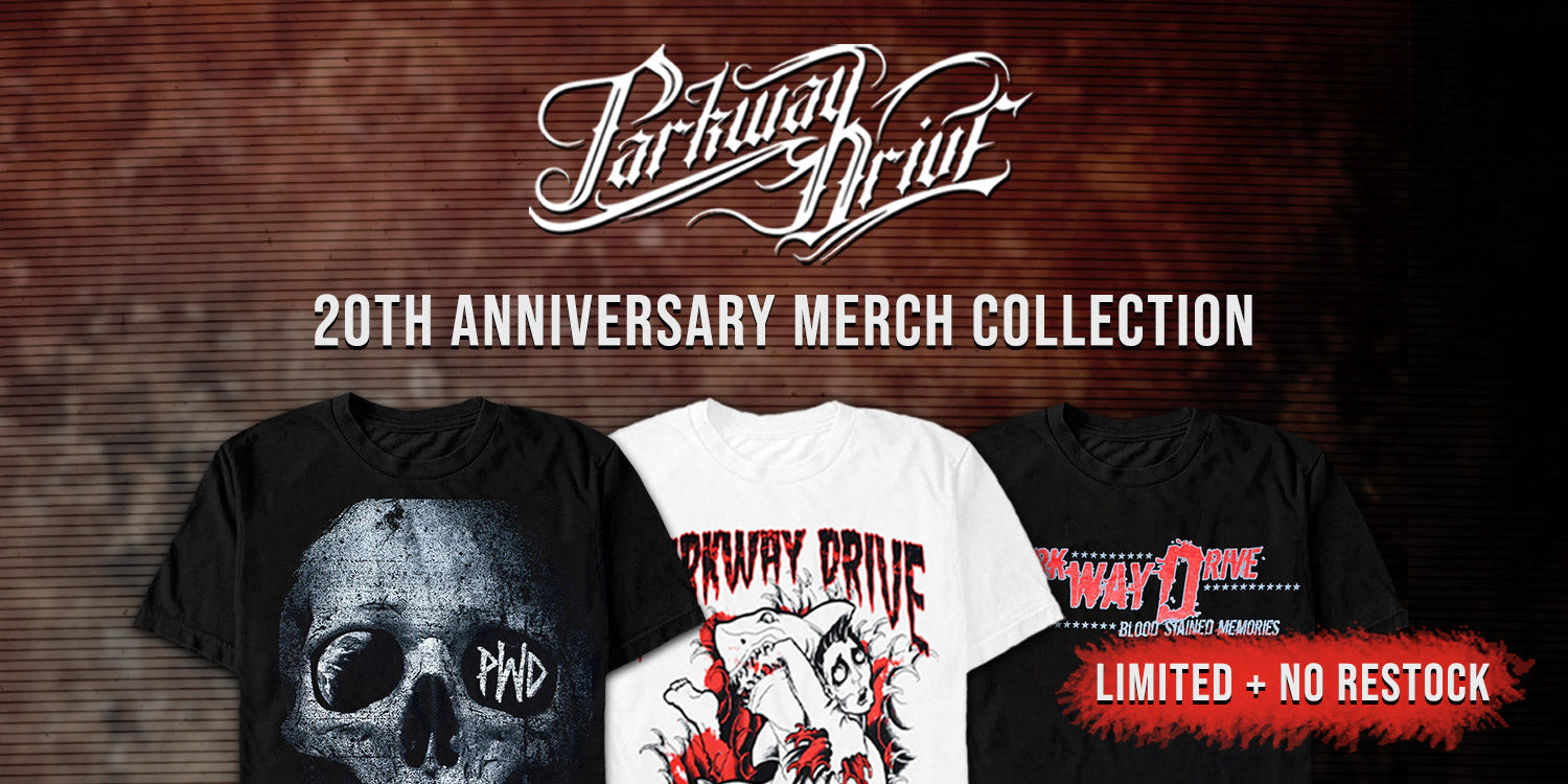 Parkway Drive: Limited 20th Anniversary Merch Collection!