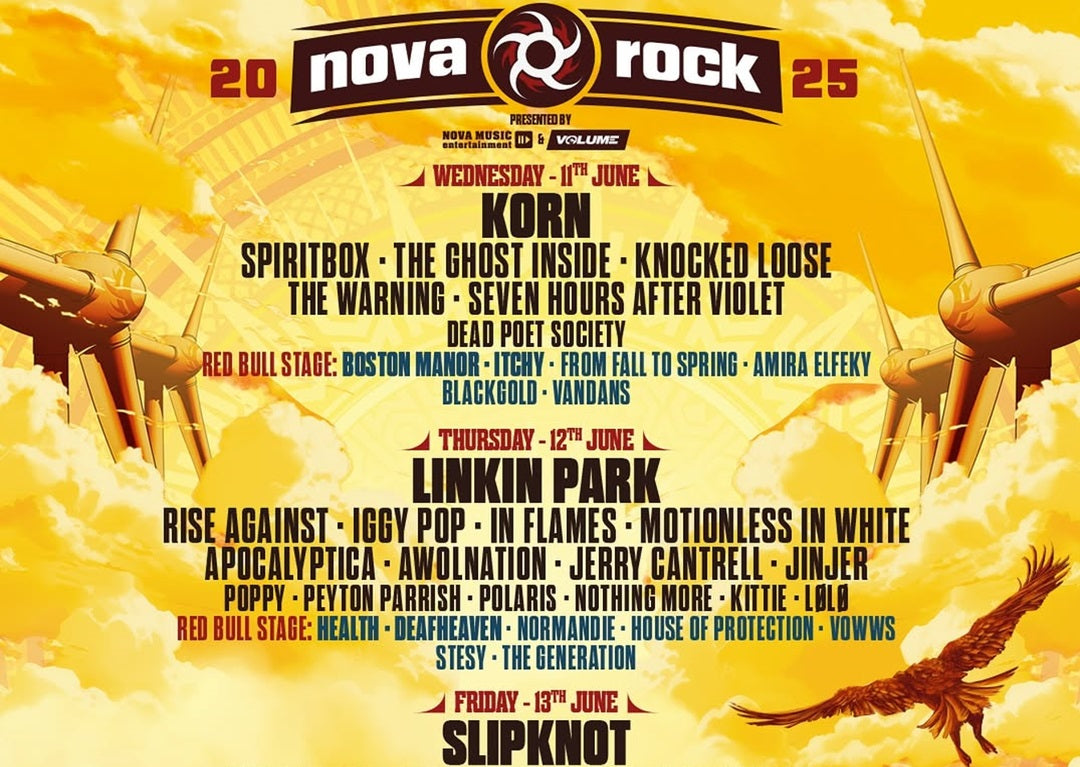 Nova Rock Festival 2025: New Acts Announced (Paleface Swiss, Whitechapel & mehr)!