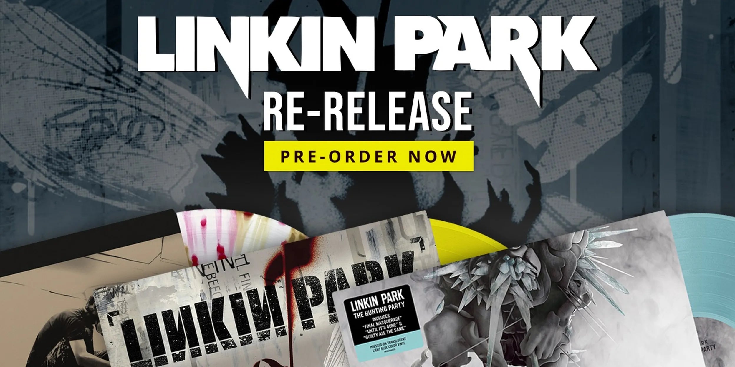 Linkin Park - Pre-sale For The Vinyl Editions Of "Hybrid Theory," "Meteora," And "The Hunting Party" Starts!