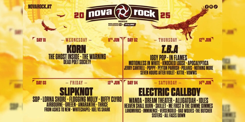 Nova Rock Festival 2025: These Bands Are Already Confirmed!