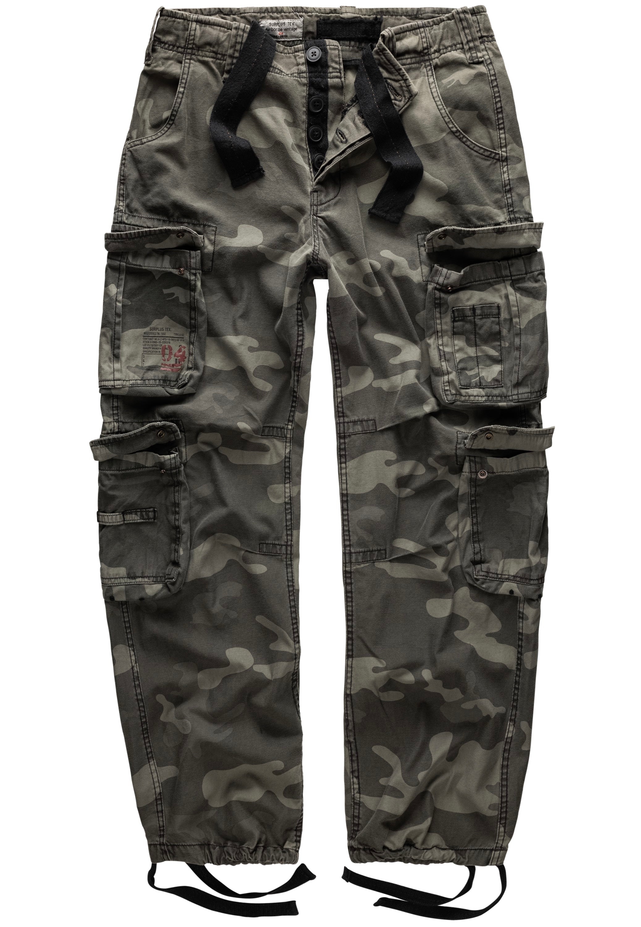 Surplus - Airborne Vintage Black Camo - Pants | Men-Image