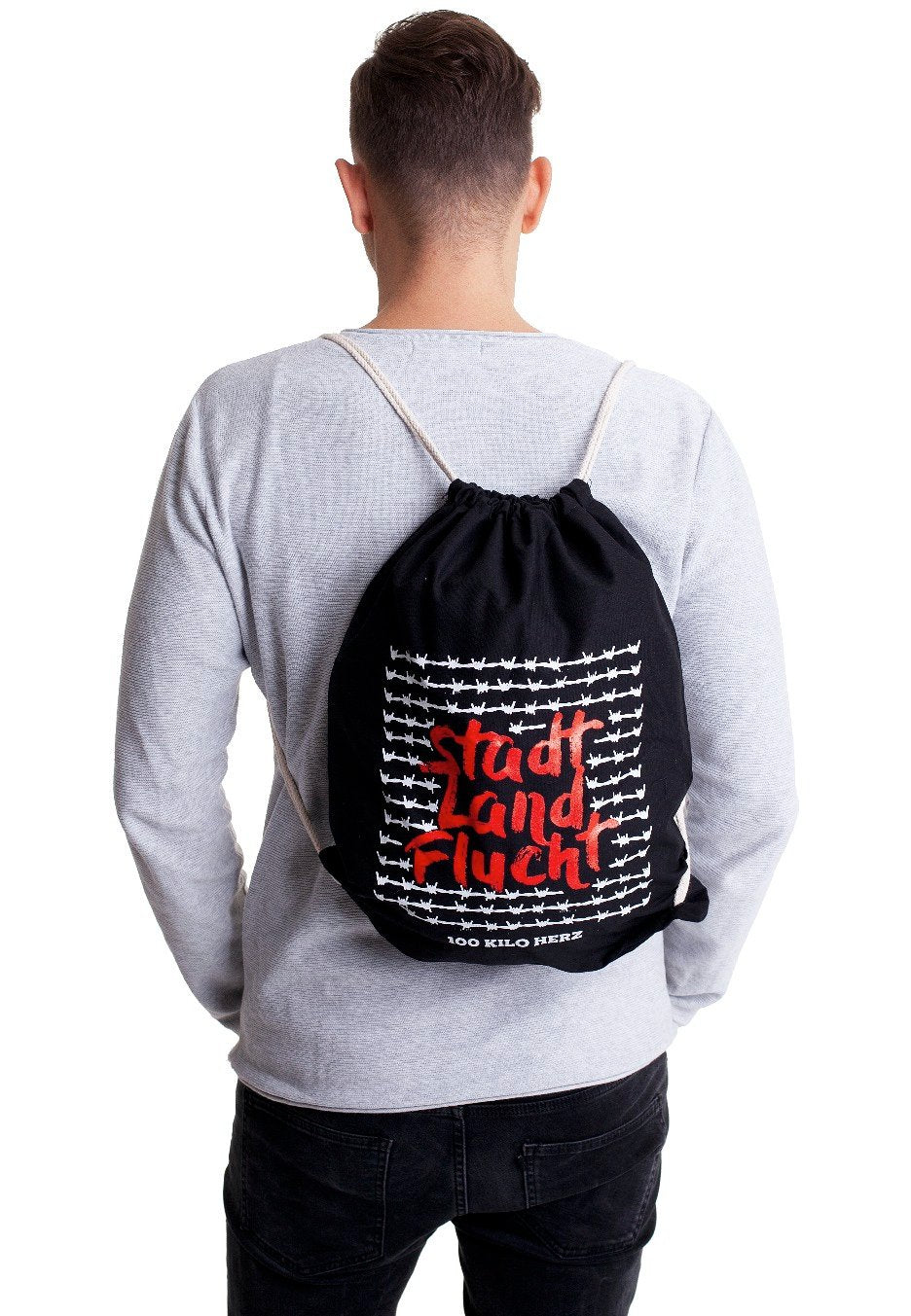 100 Kilo Herz - Stadt Land Flucht Drawstring - Backpack | Men-Image