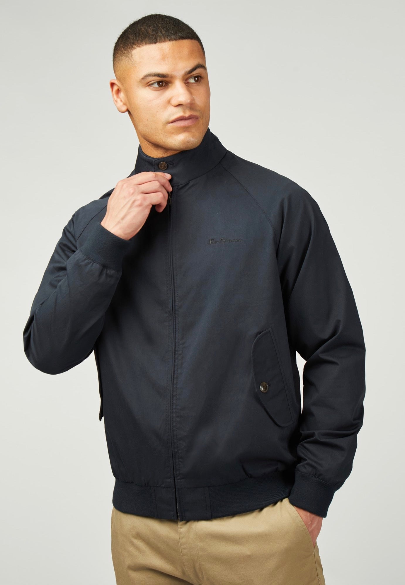 Ben Sherman - Signature Harrington Dark Navy - Jacket | Men-Image