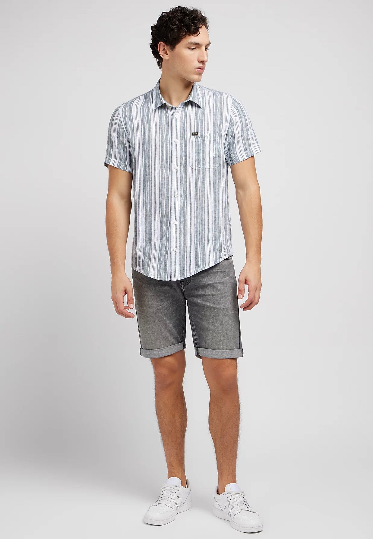 Lee - 5 Pocket Washed Grey - Shorts | Men-Image