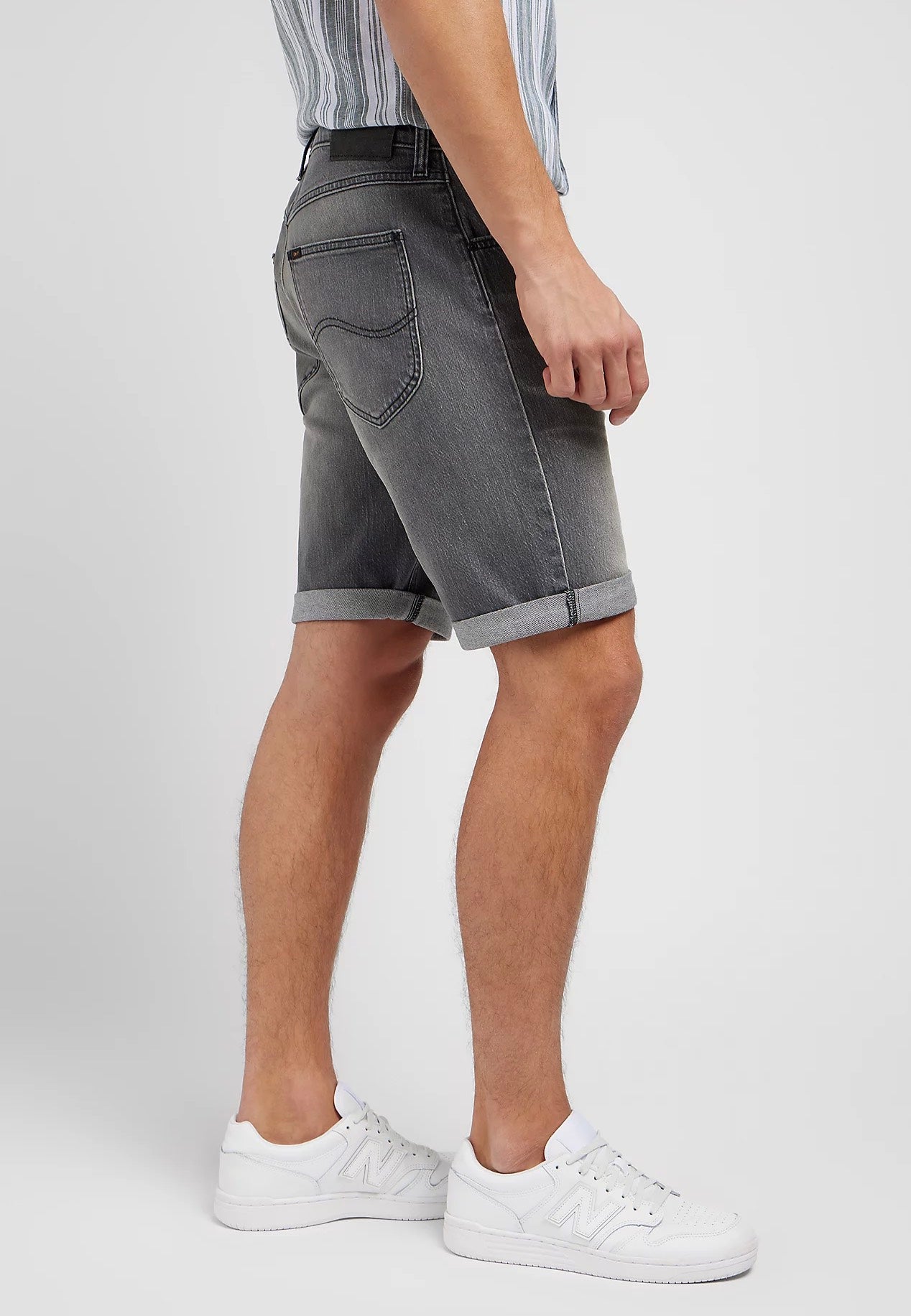 Lee - 5 Pocket Washed Grey - Shorts | Men-Image