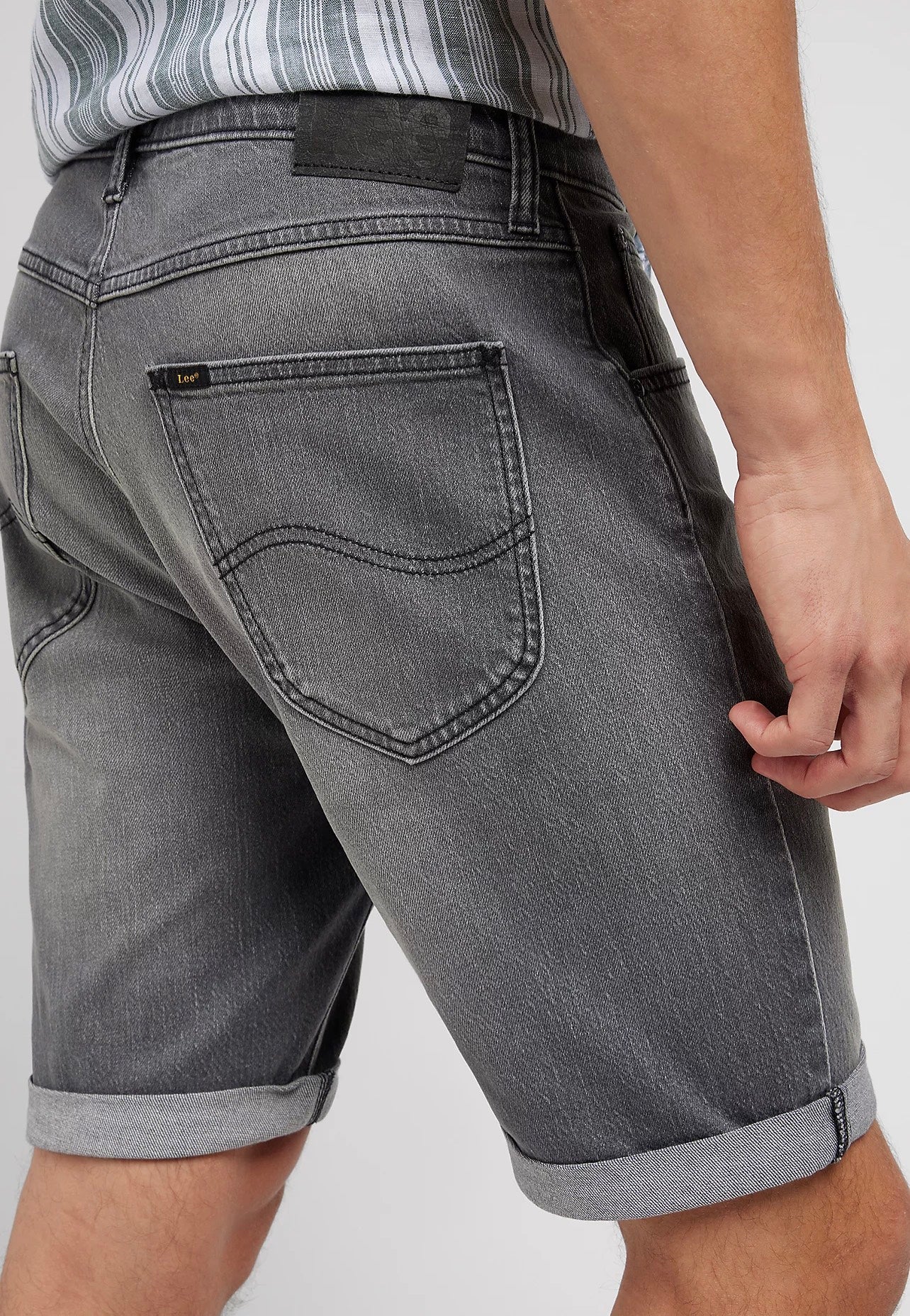 Lee - 5 Pocket Washed Grey - Shorts | Men-Image