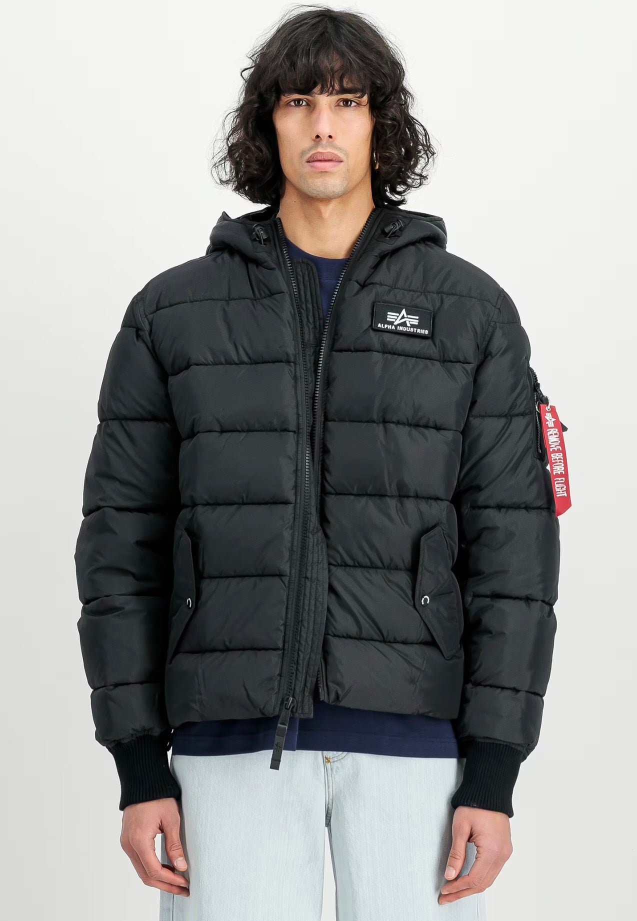 Alpha Industries - Hooded Puffer Alpha FD Black - Jacket | Men-Image