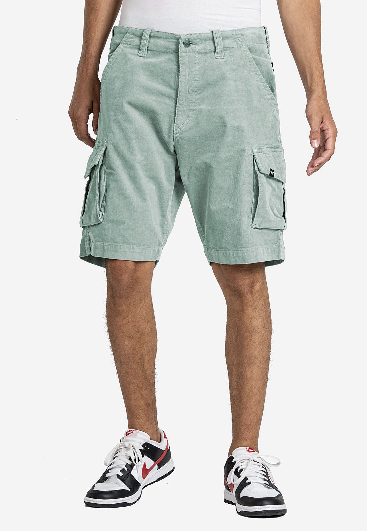 REELL - City Cargo Baby Cord Aqua Grey - Shorts | Men-Image