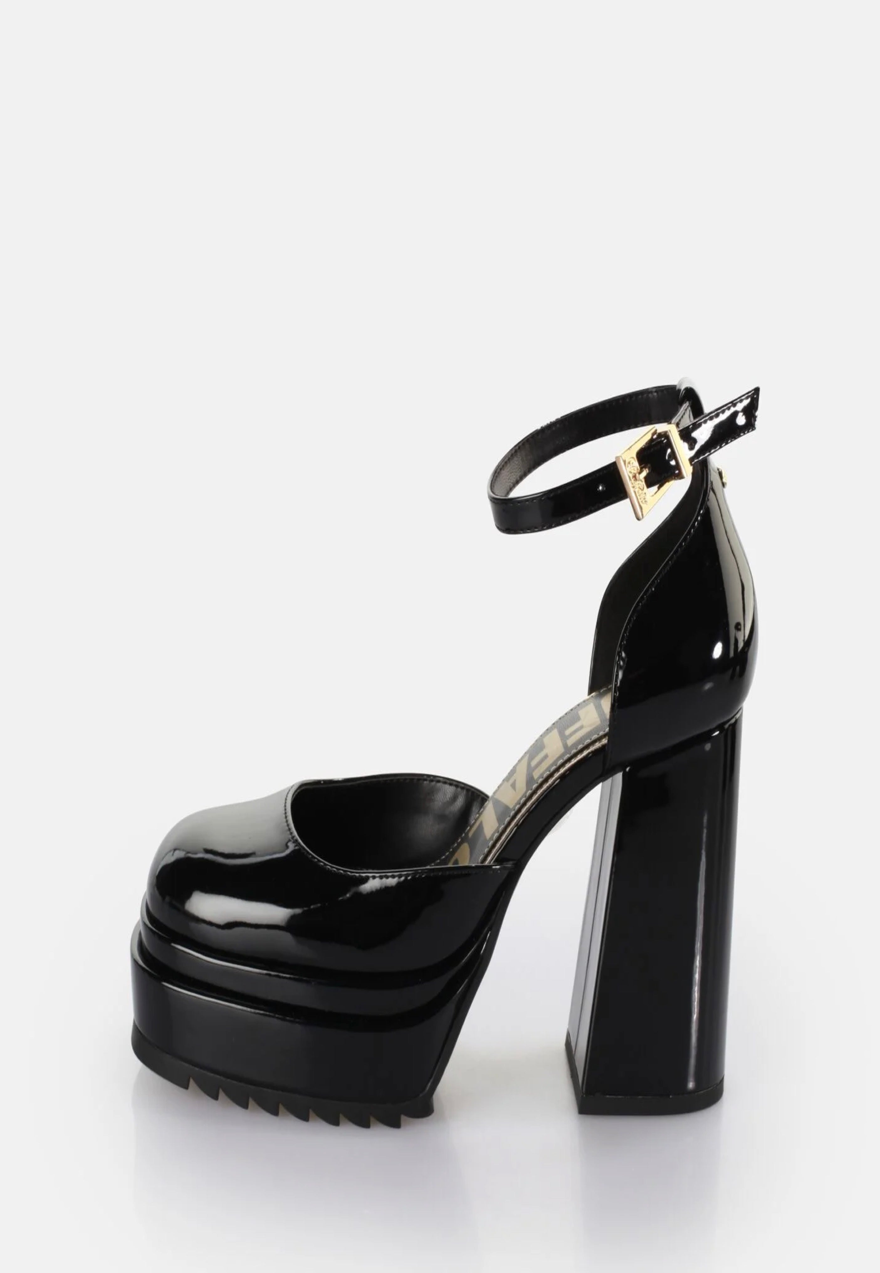 Buffalo - May W Dorsay Vegan Patent Black - Heels | Women-Image