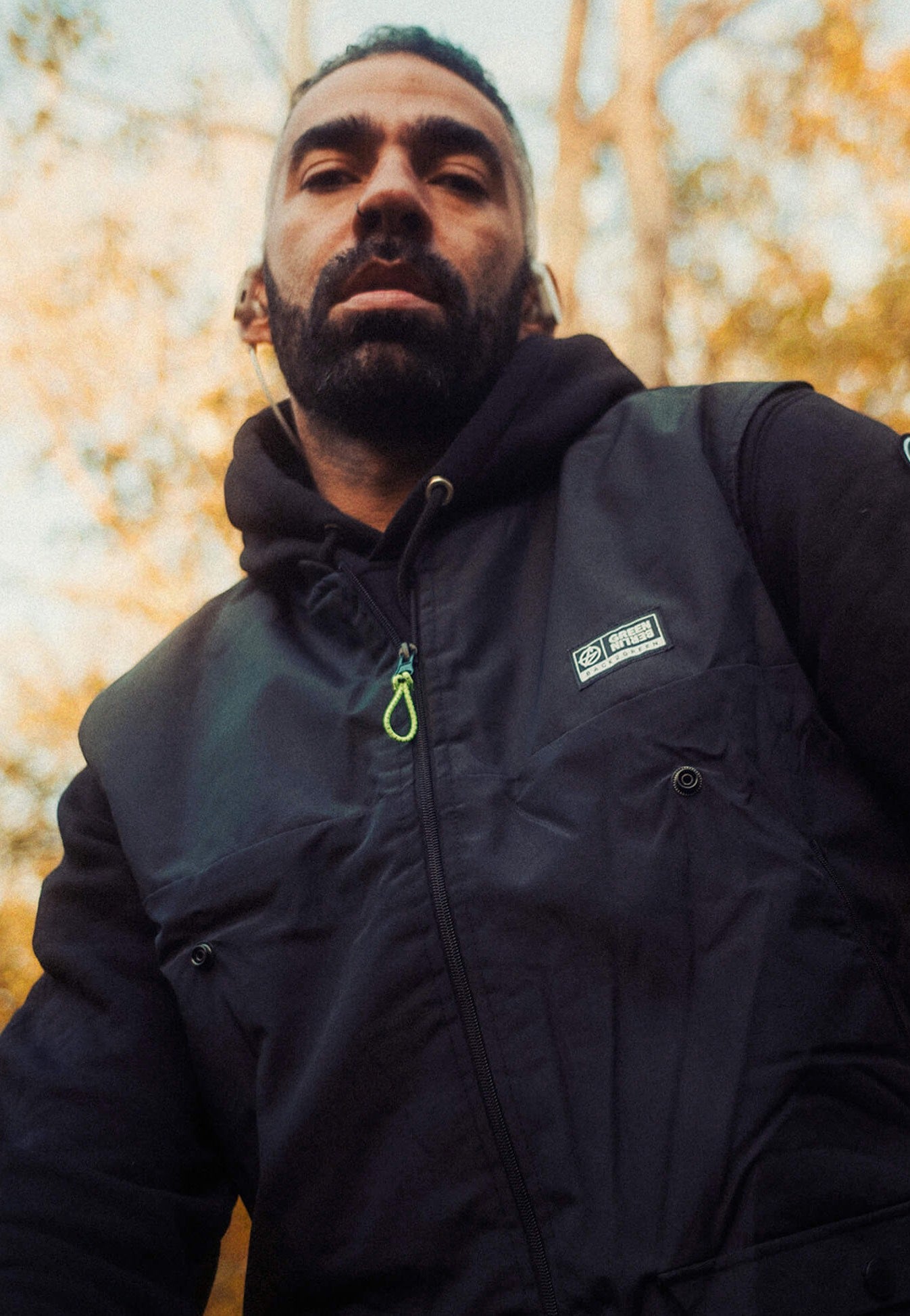 Green Berlin - Govest Rain Black - Jacket | Men-Image