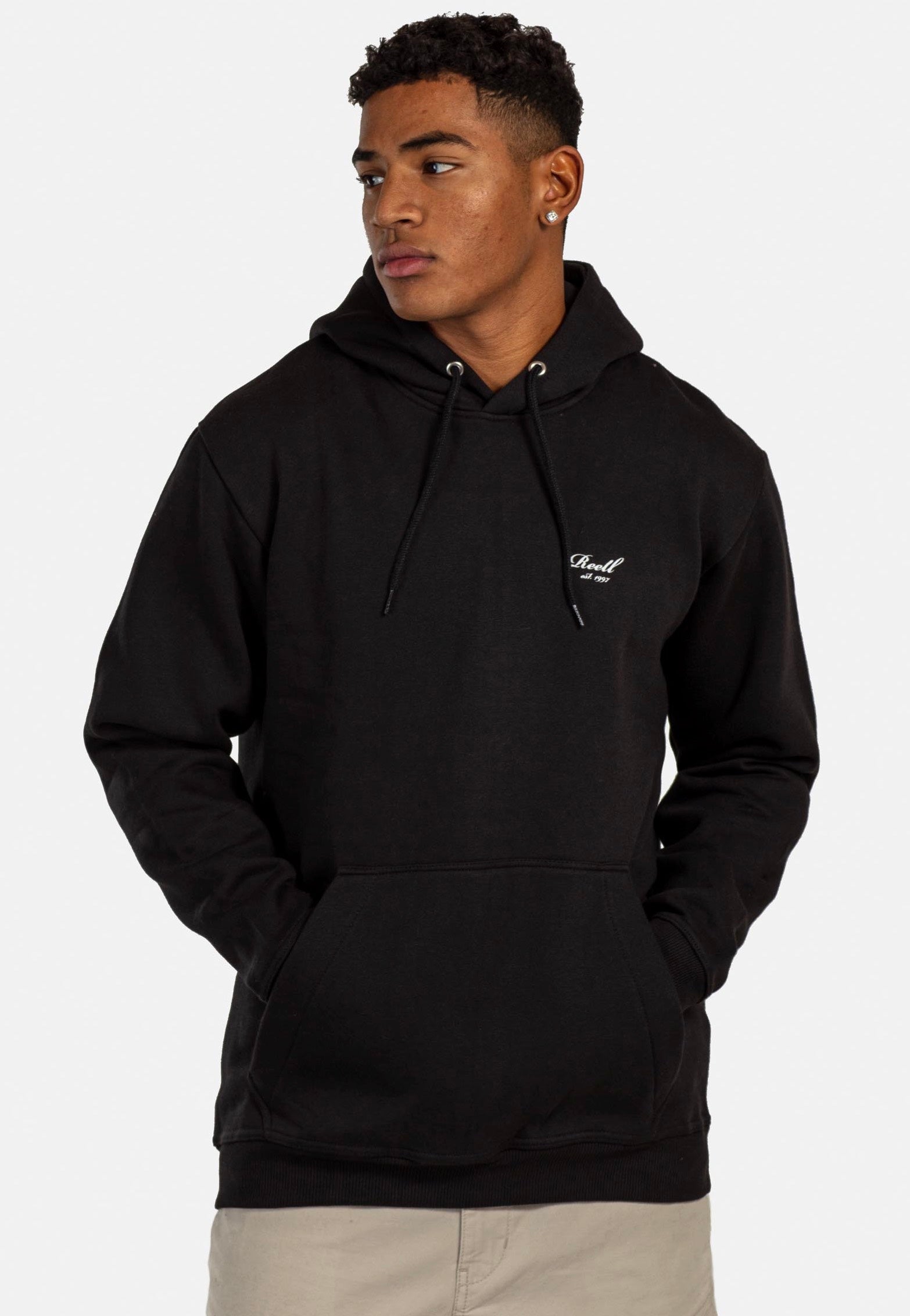 REELL - Staple Logo Deep Black - Hoodie | Men-Image