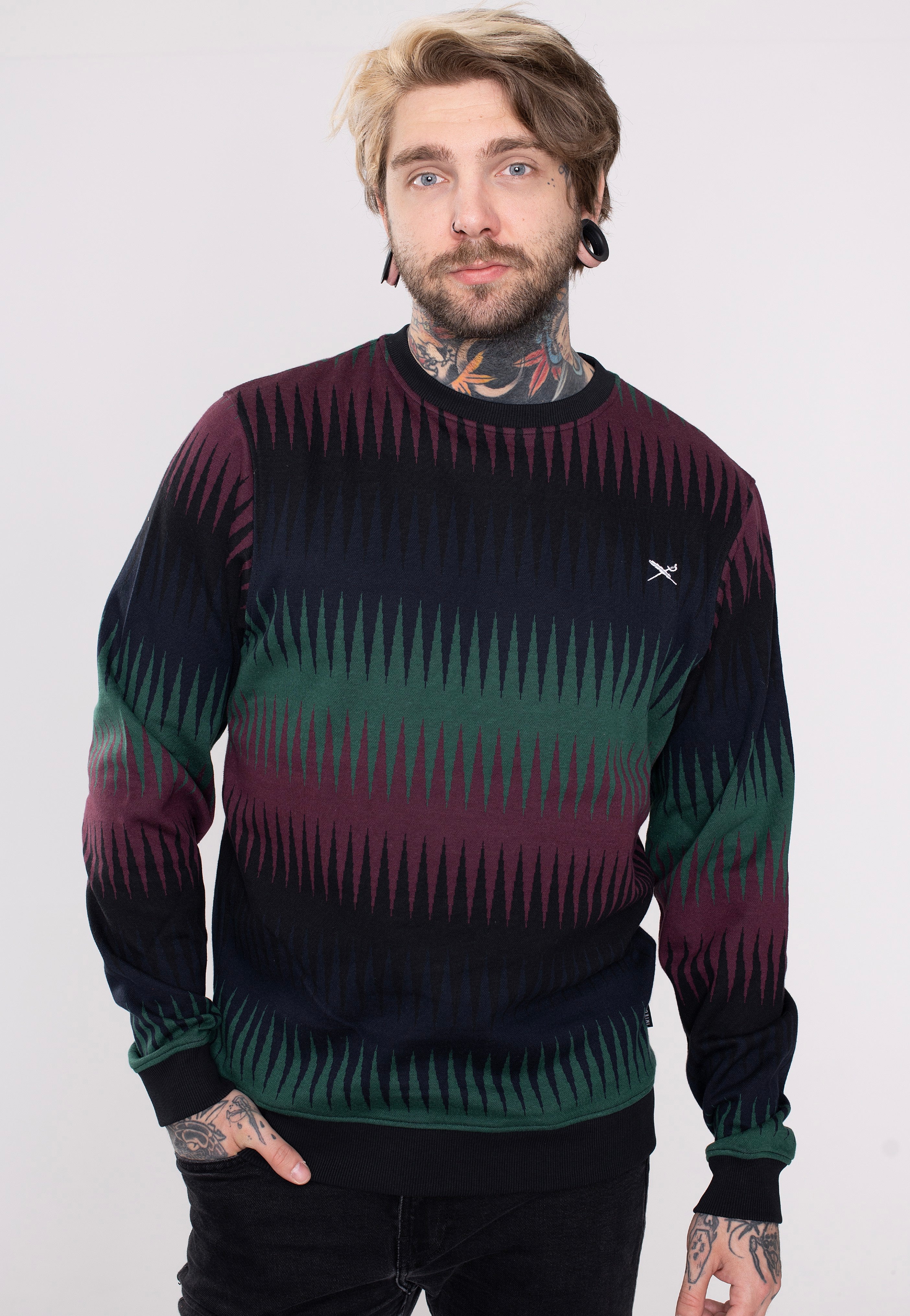 Iriedaily - Vintachi Black Red - Sweater | Men-Image