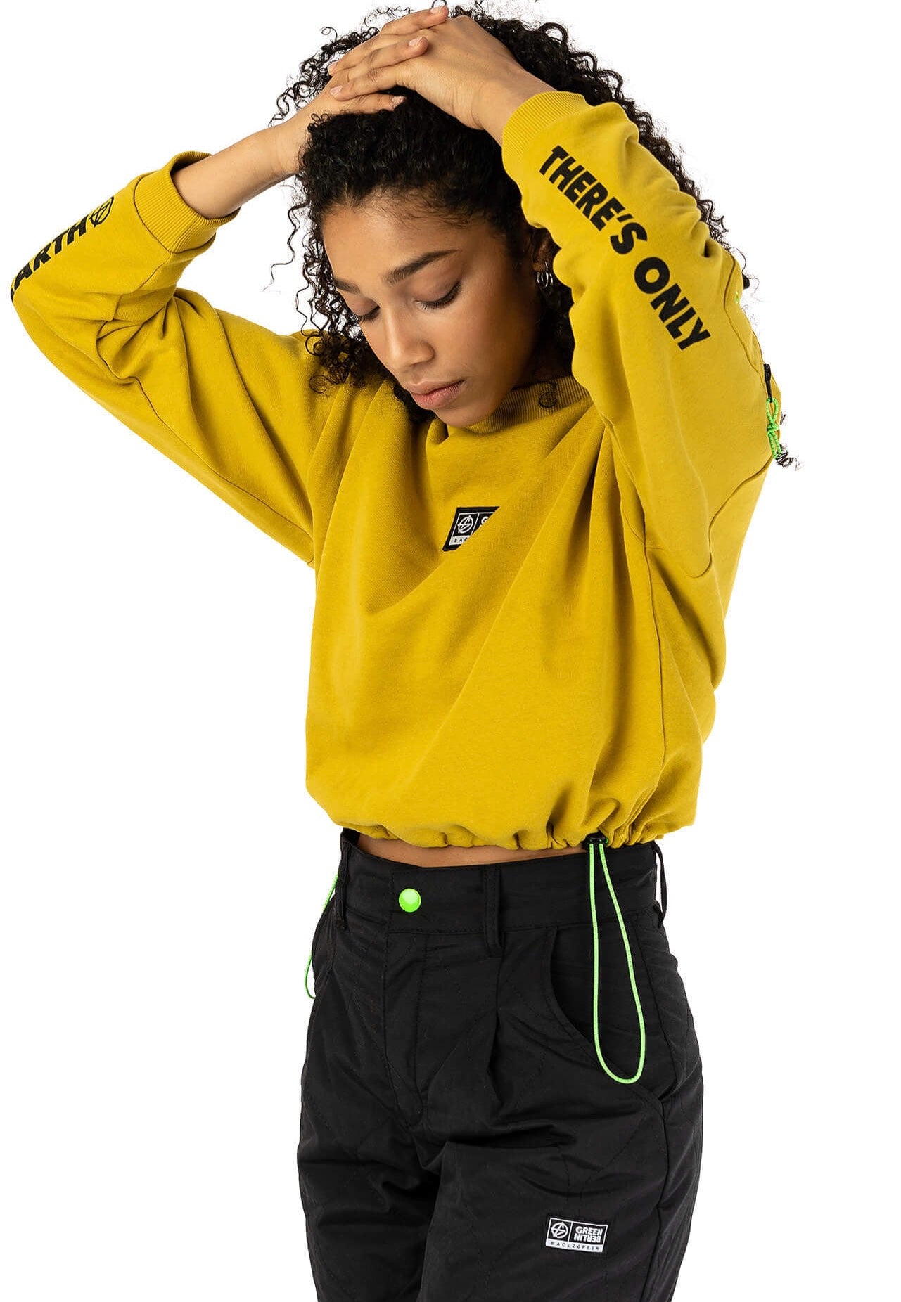 Green Berlin - Movement Cropped Golden Palm - Sweater | Women-Image