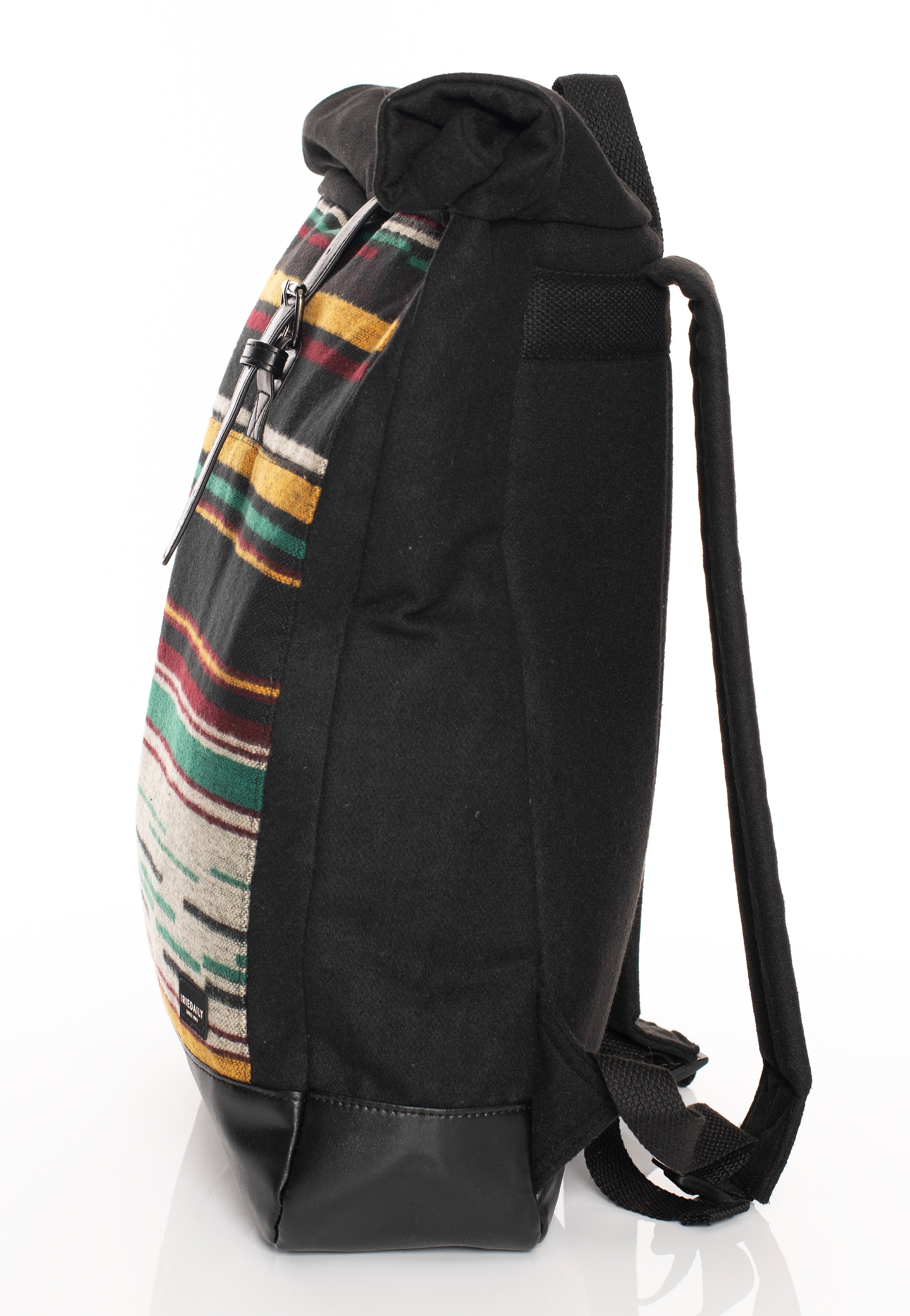 Iriedaily - Santania Rolltop Stripe Black - Backpack | Neutral-Image