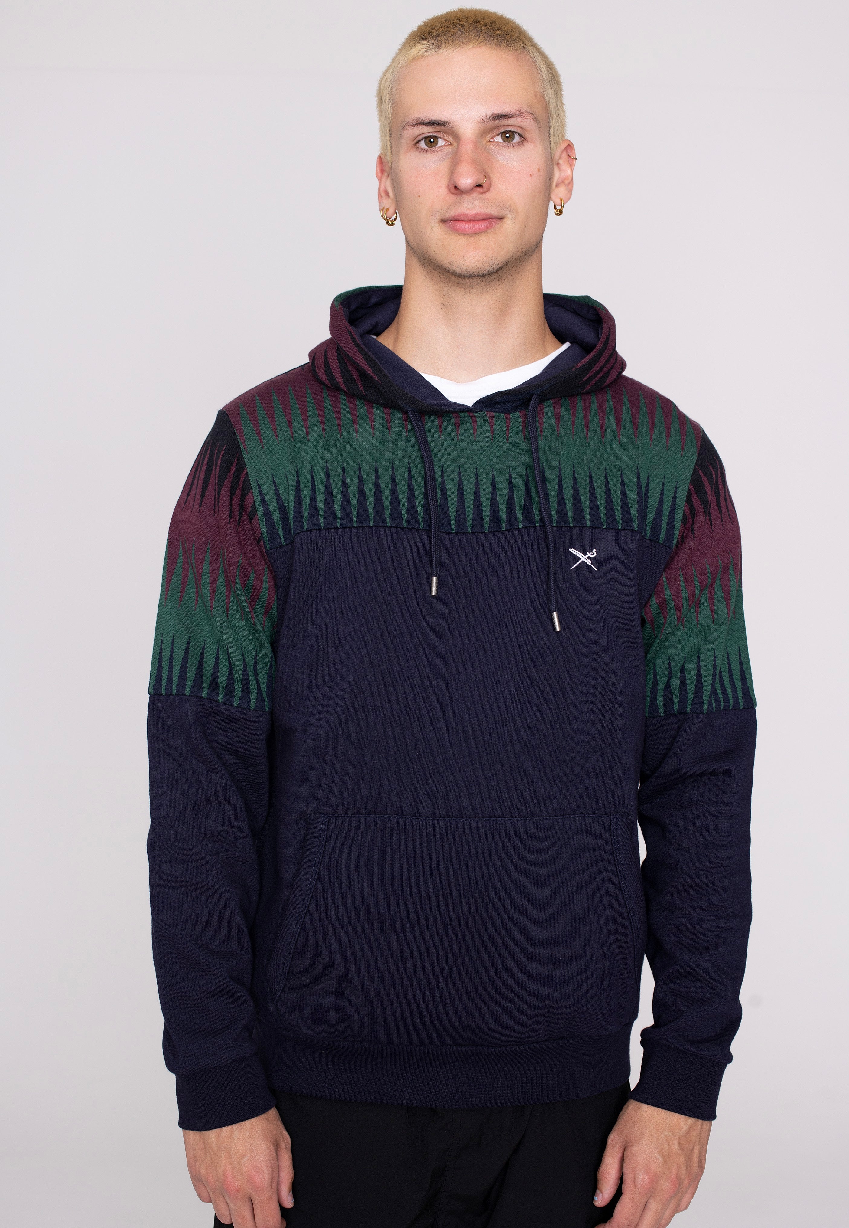 Iriedaily - Vintachi Block Navy Red - Hoodie | Men-Image