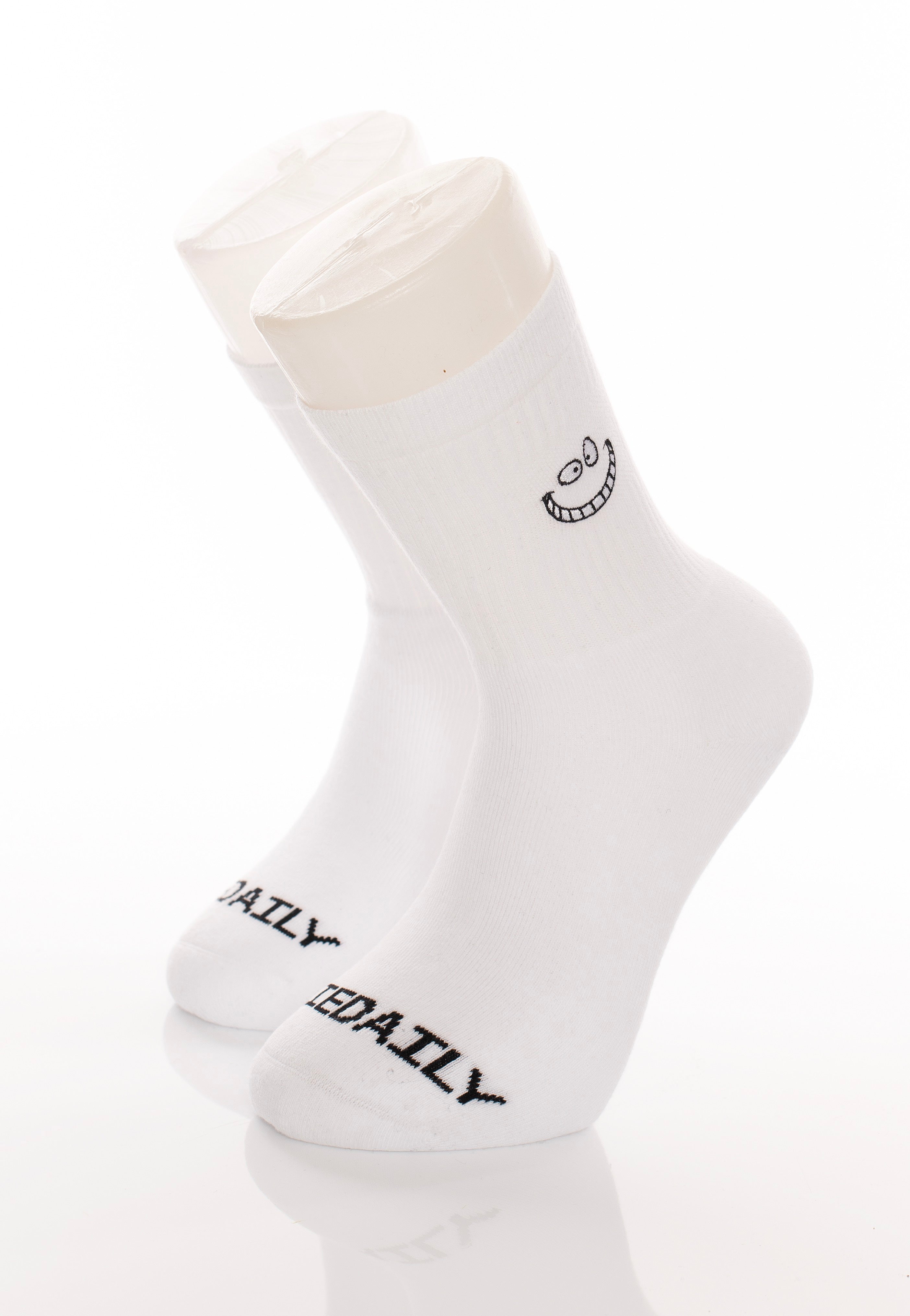 Iriedaily - Grin Cat White - Socks | Neutral-Image