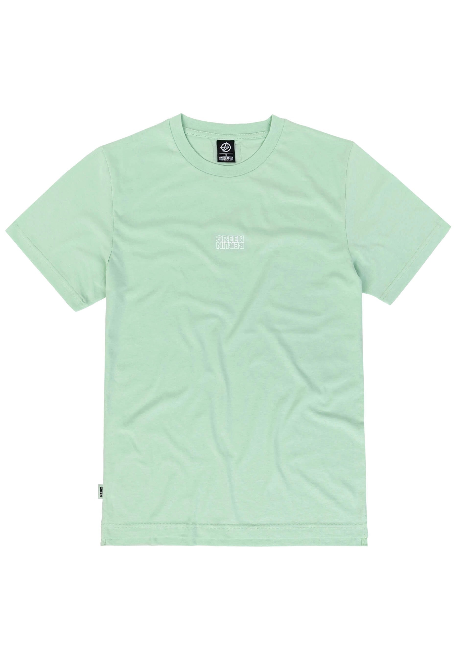 Green Berlin - Mint Logo Mintgrün Batik - T-Shirt | Men-Image