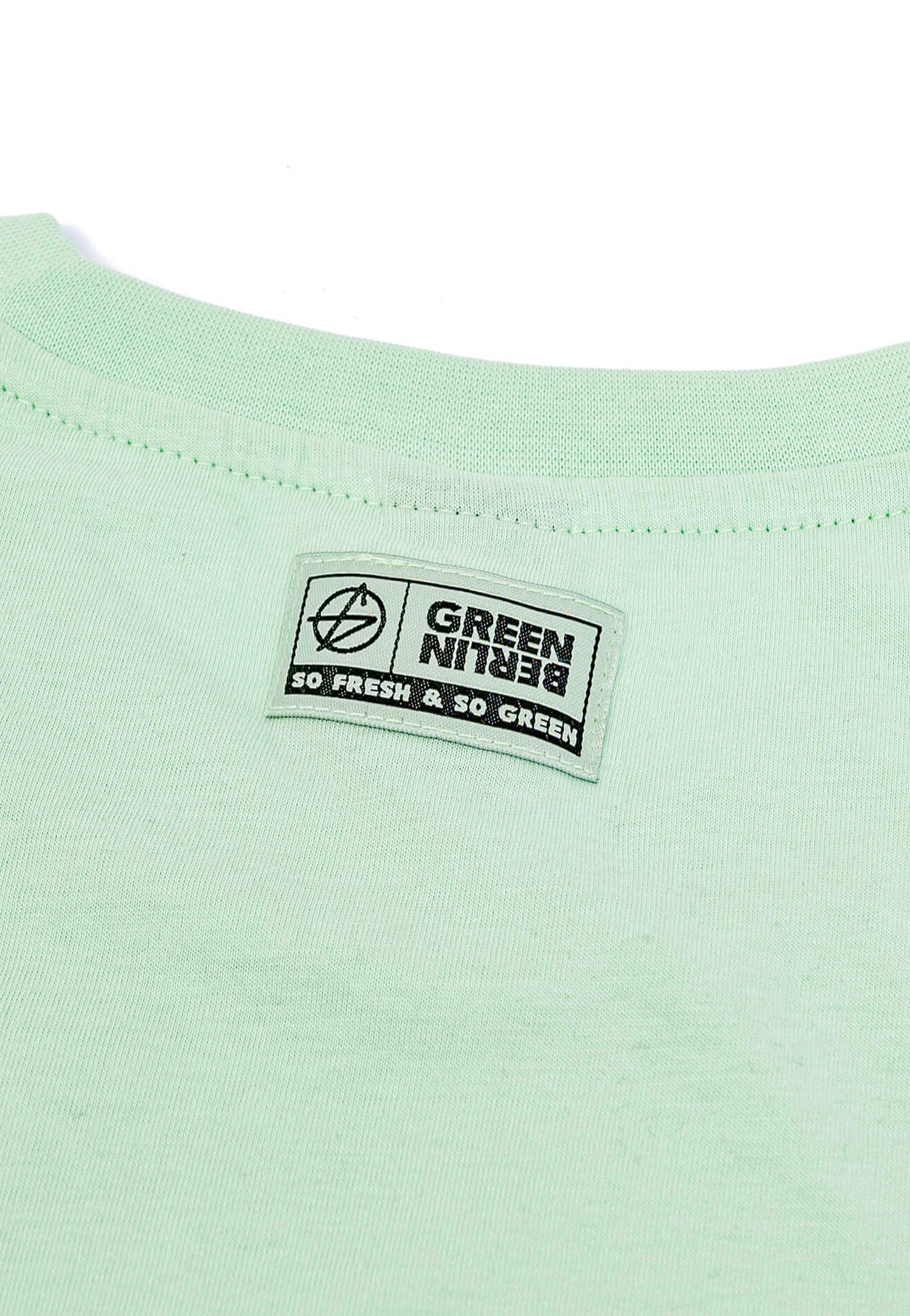 Green Berlin - Mint Logo Mintgrün Batik - T-Shirt | Men-Image