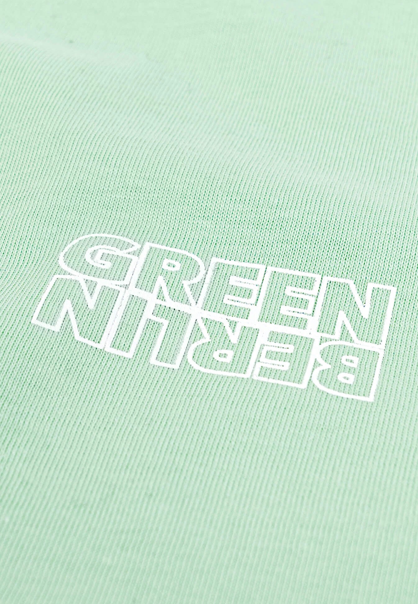 Green Berlin - Mint Logo Mintgrün Batik - T-Shirt | Men-Image