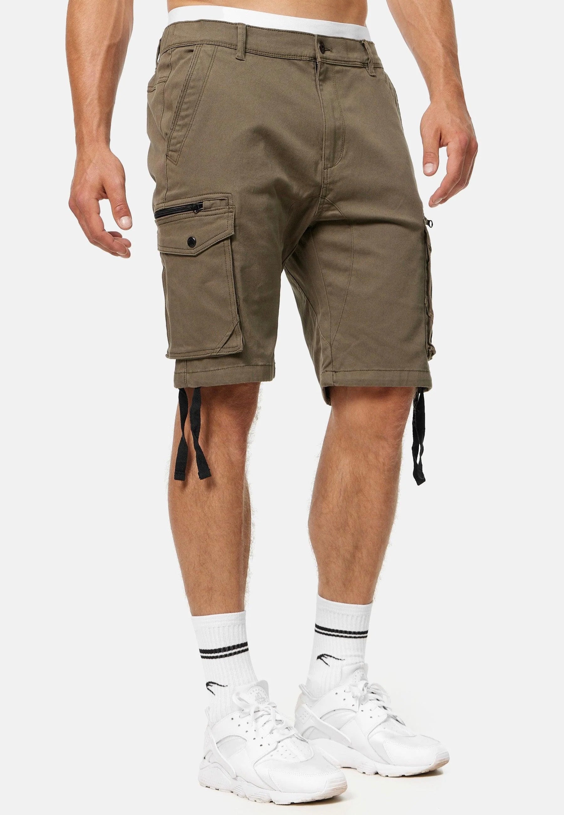 Indicode - Agron Army - Shorts | Men-Image