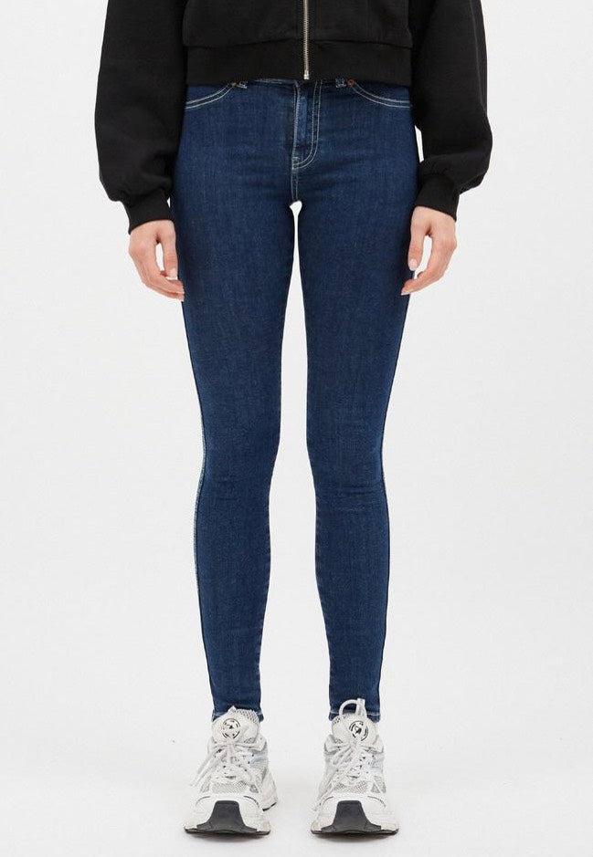 Dr. Denim - Plenty Storm Deep Blue Plain - Jeans | Women-Image