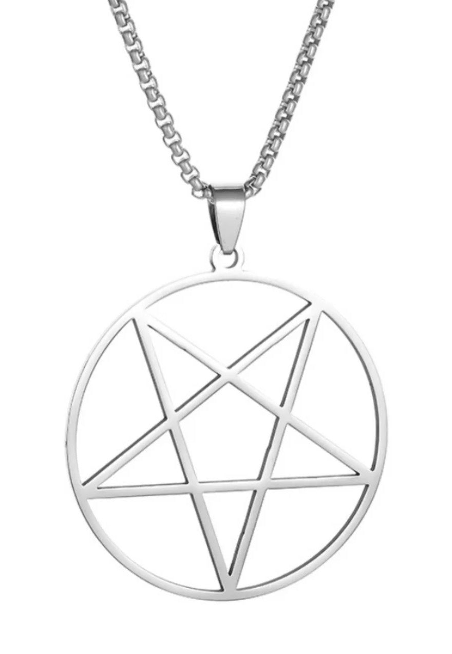 Easure - Classic Pentagram Silver - Necklace | Neutral-Image