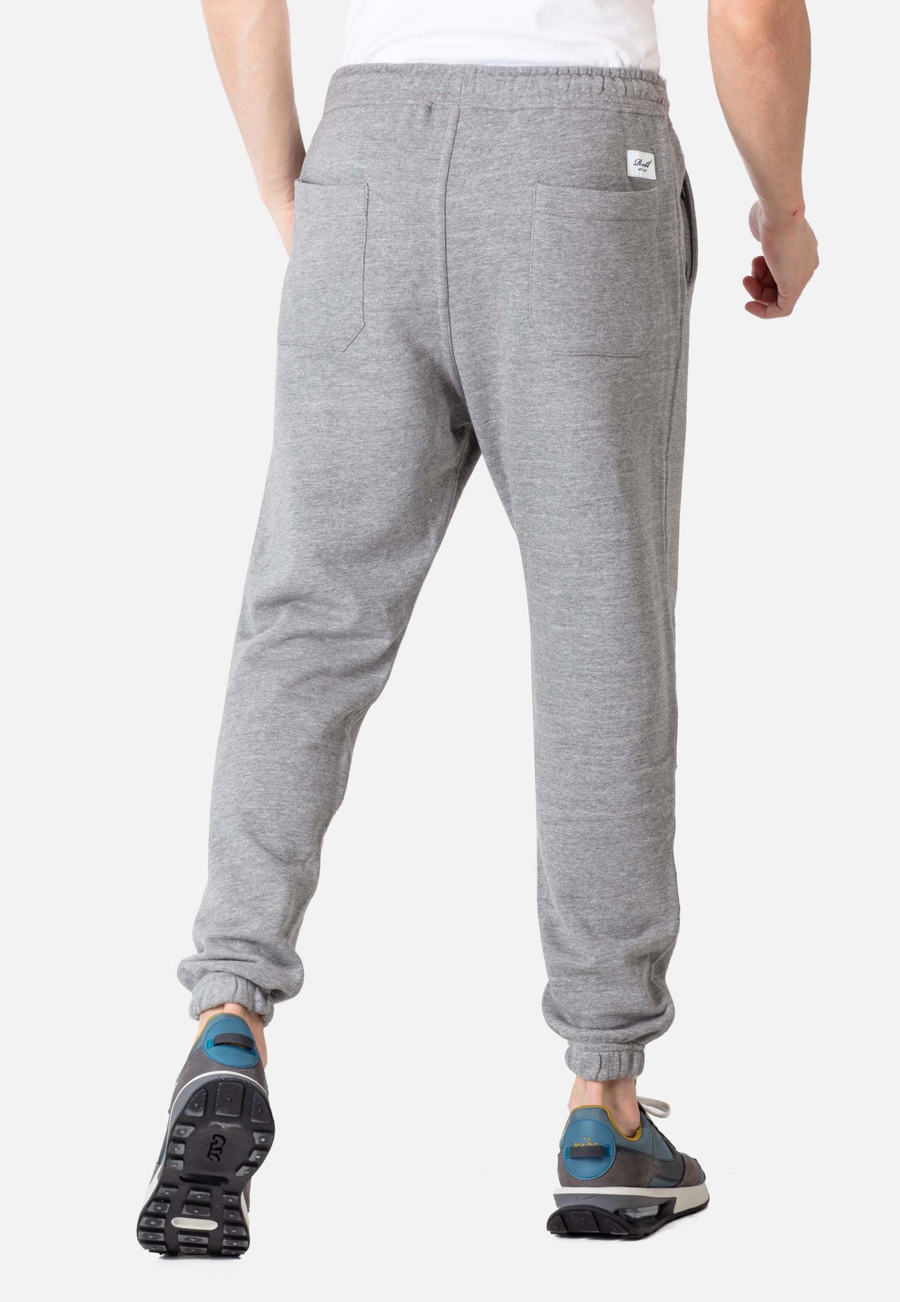 REELL - Terry Logo Sweat Pant Grey Melange - Sweat Pants | Men-Image