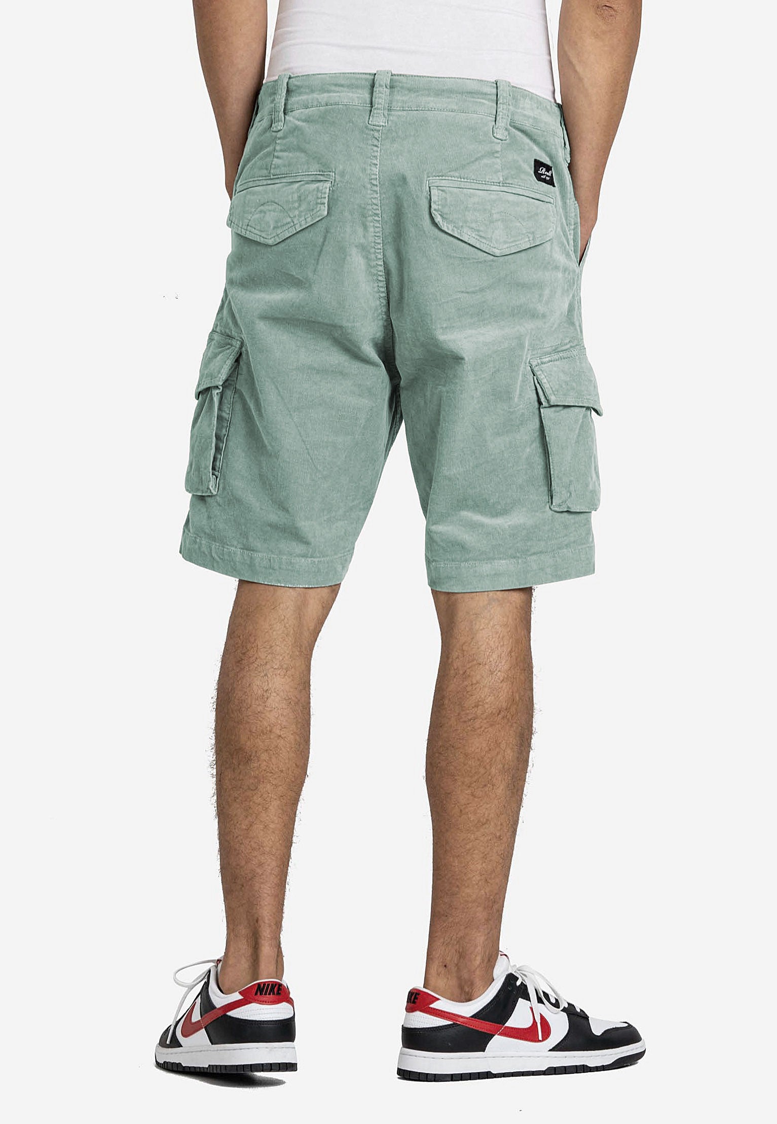 REELL - City Cargo Baby Cord Aqua Grey - Shorts | Men-Image