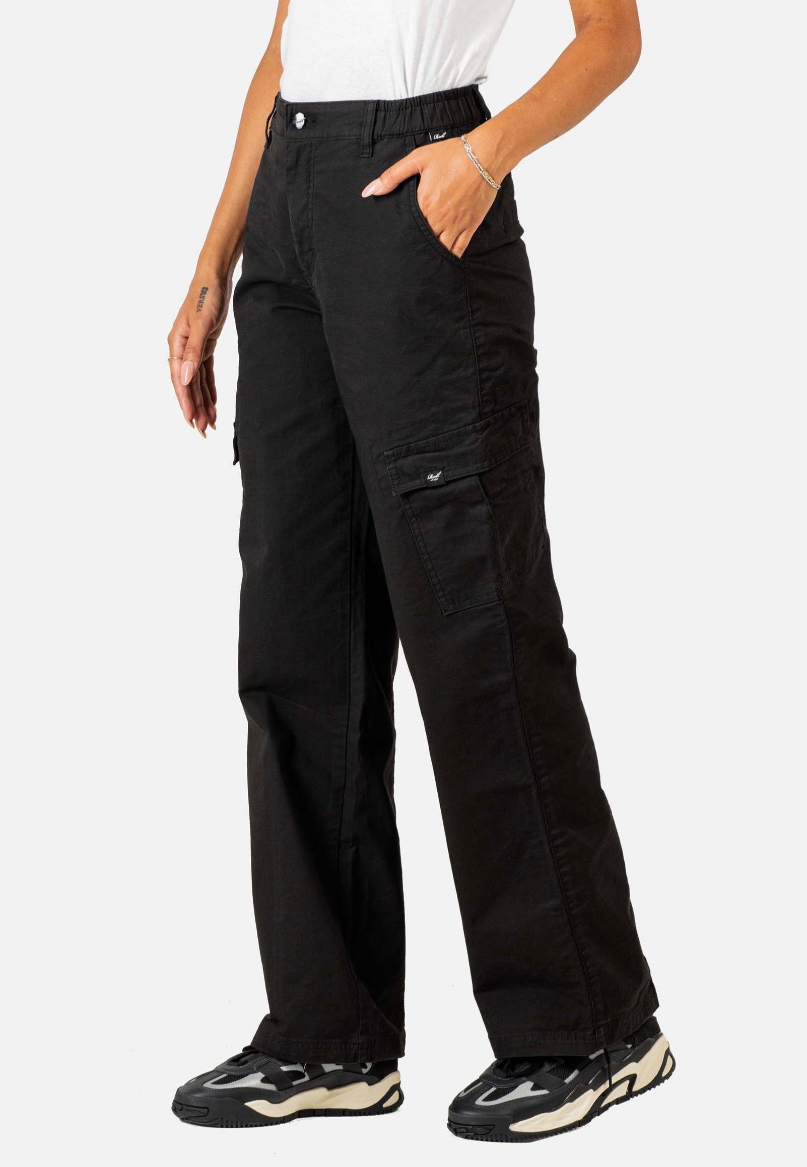 REELL - Women Marusha Cargo Black Canvas - Pants | Women-Image