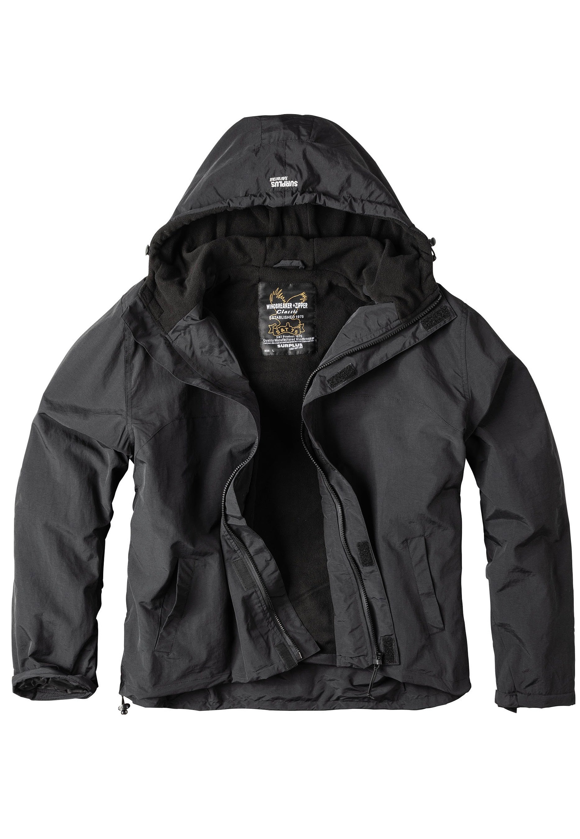 Surplus - Zipper Black - Windbreaker | Men-Image