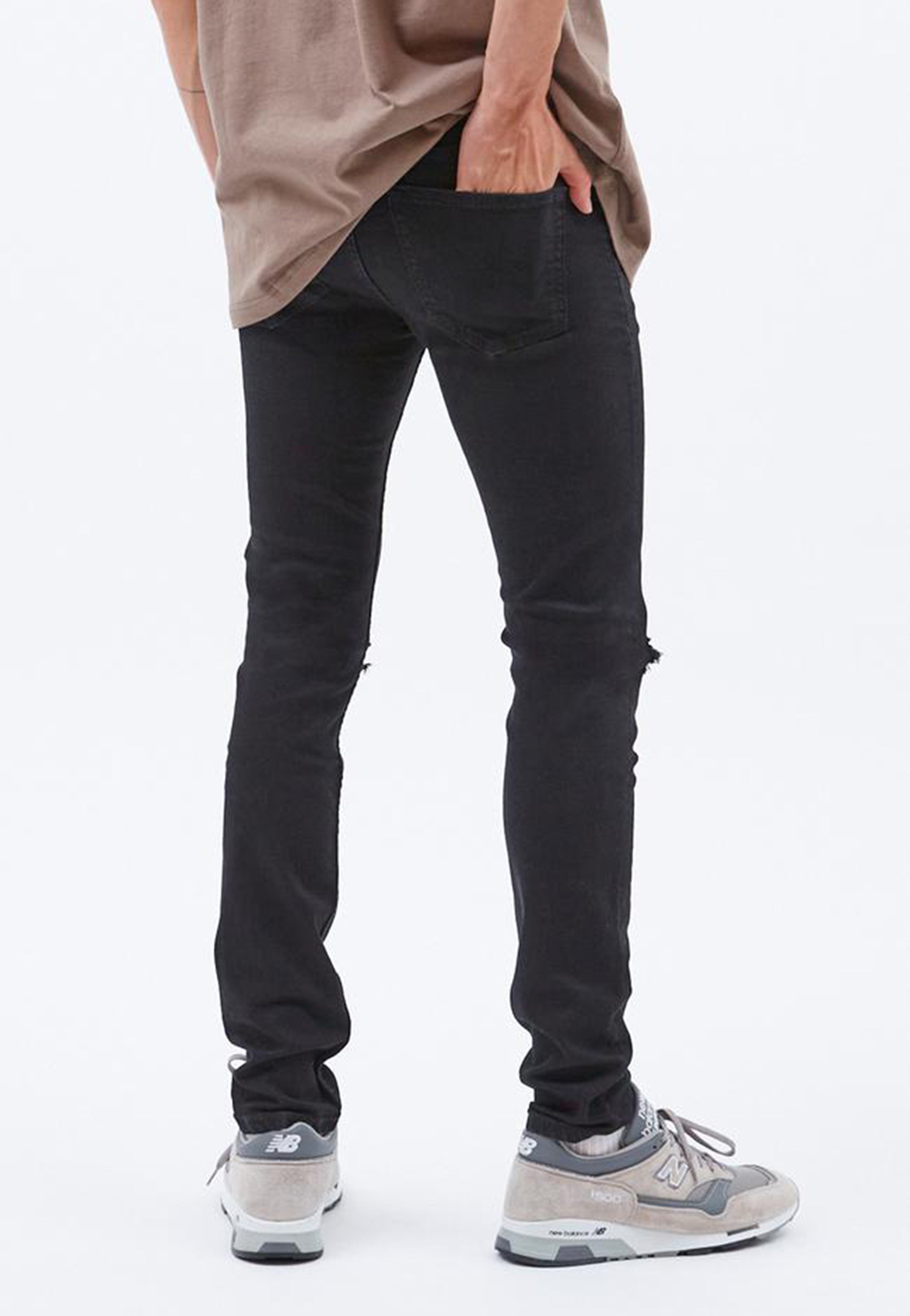 Dr. Denim - Chase Black Ripped Knees - Jeans | Men-Image