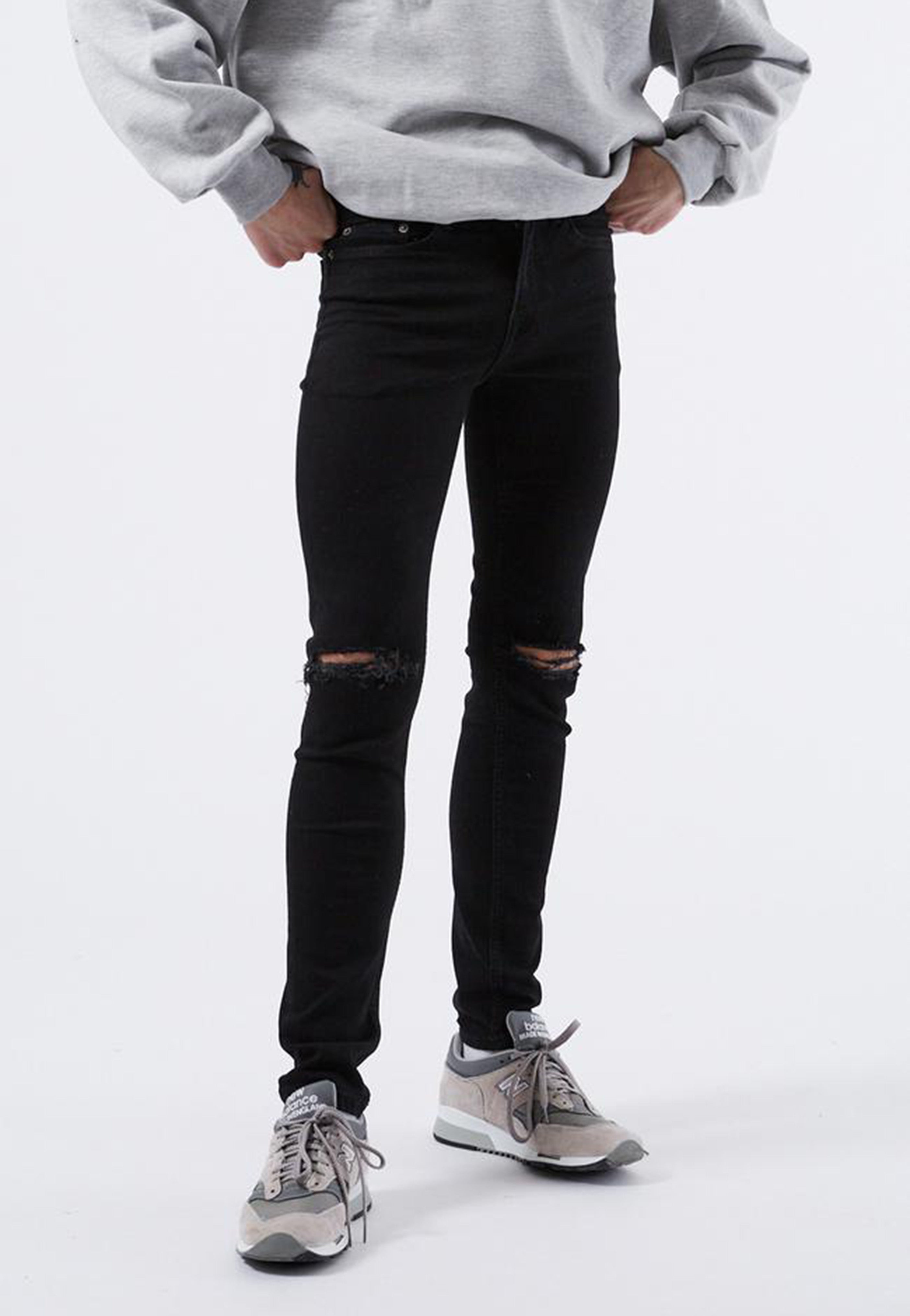 Dr. Denim - Chase Black Ripped Knees - Jeans | Men-Image