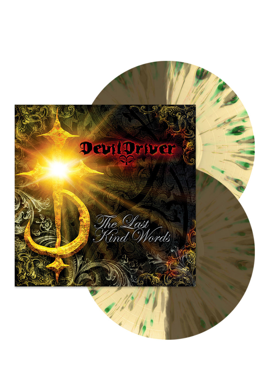 DevilDriver - The Last Kind Words Half and Half Yellow/Beige/Green - Splattered 2 Vinyl | Neutral-Image