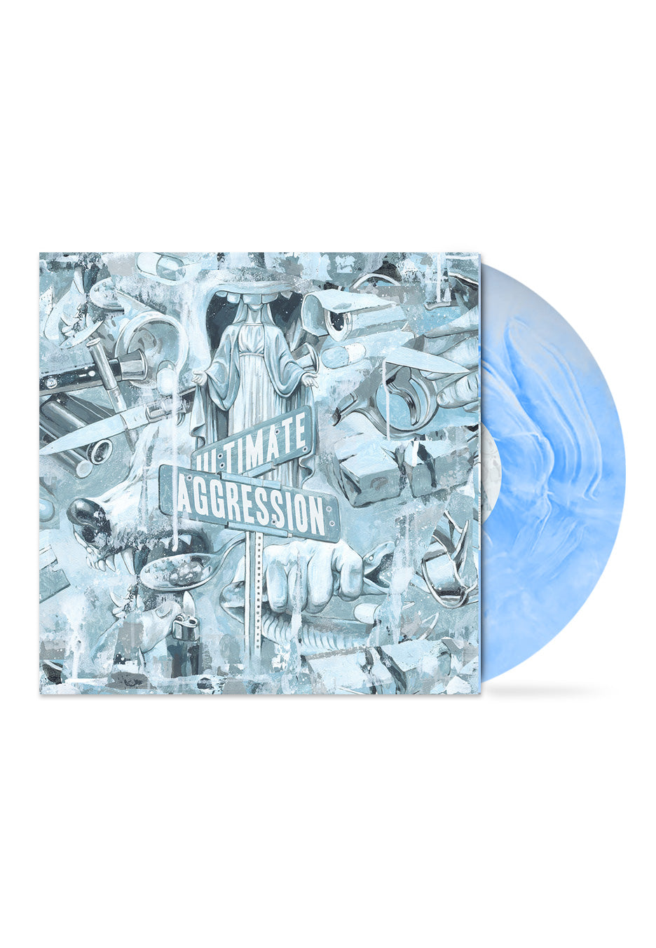 Year Of The Knife - Ultimate Aggression White/Blue Swirl - Colored Vinyl | Neutral-Image