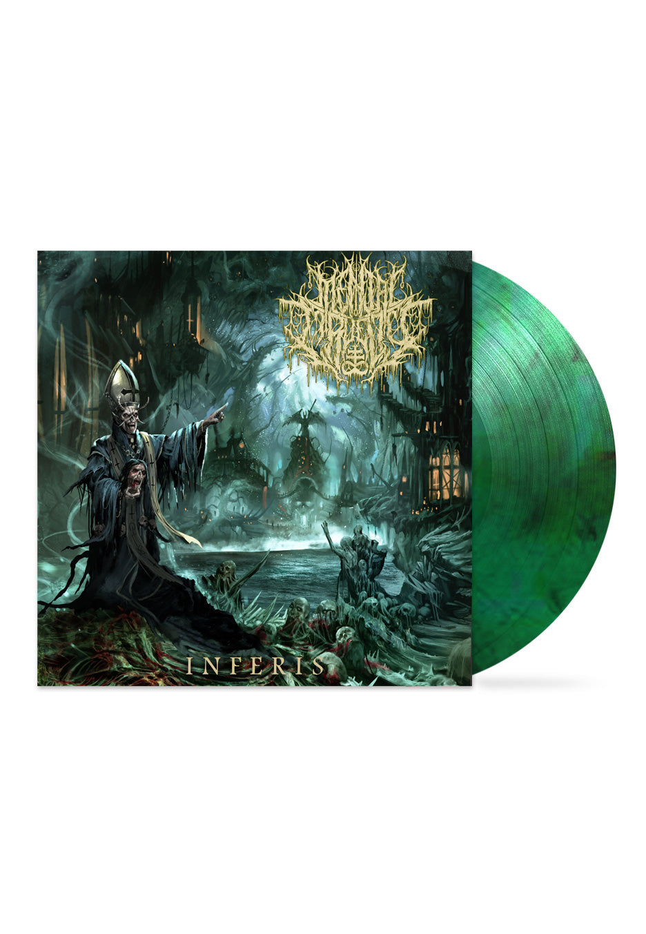 Mental Cruelty - Inferis Galaxy Green - Colored Vinyl | Neutral-Image