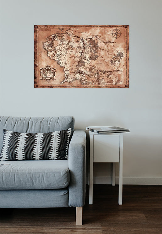 The Lord Of The Rings - Map Maxi - Poster | Neutral-Image