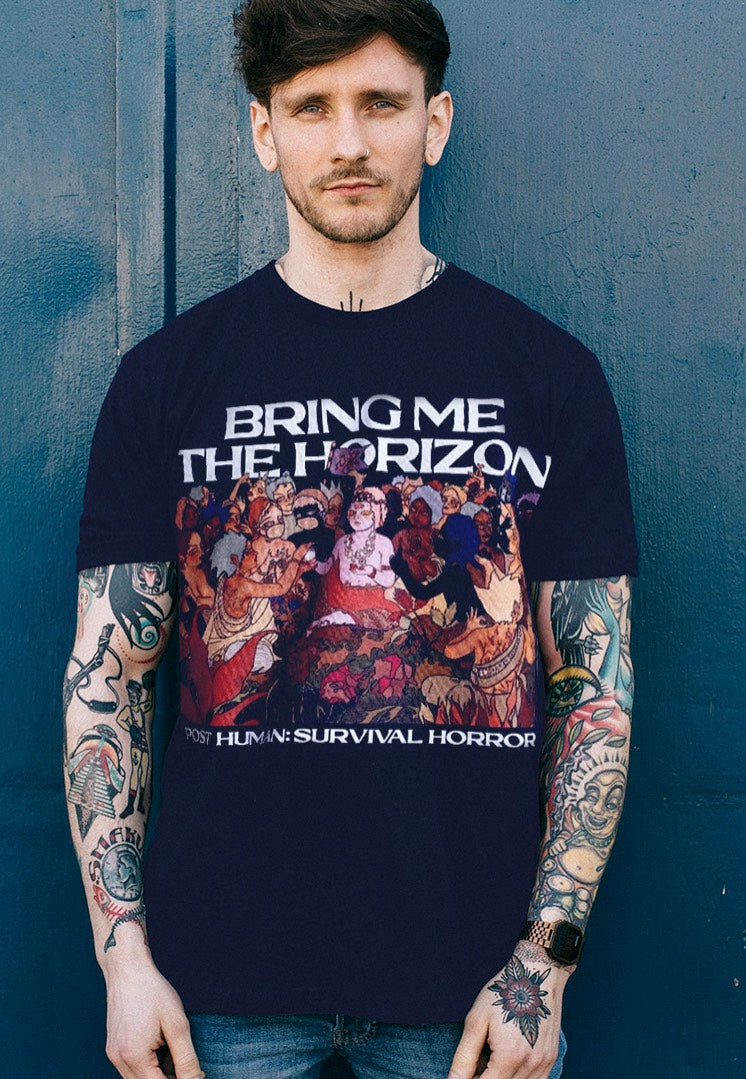 Bring Me The Horizon - PHSH EP Cover Navy - T-Shirt | Men-Image