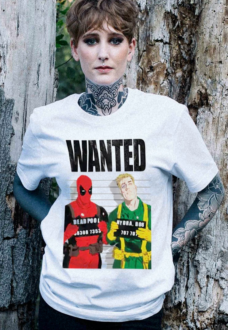 Deadpool - Wanted White - T-Shirt | Women-Image