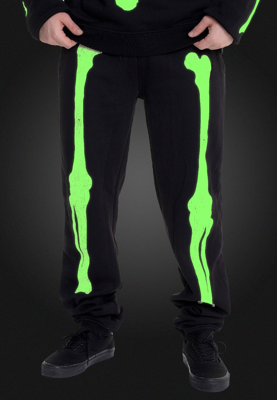 Dark Moon - Skeleton Glow In The Dark - Sweat Pants | Men-Image